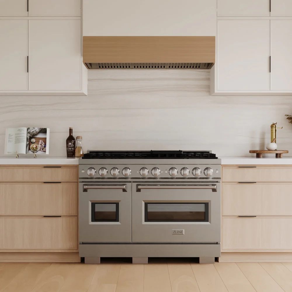 ZLINE 48 in. 6.7 cu. ft. Classic Double Oven Gas Range with 8 Burner Cooktop in Stainless Steel, Open Box-Great Condition - Image 11