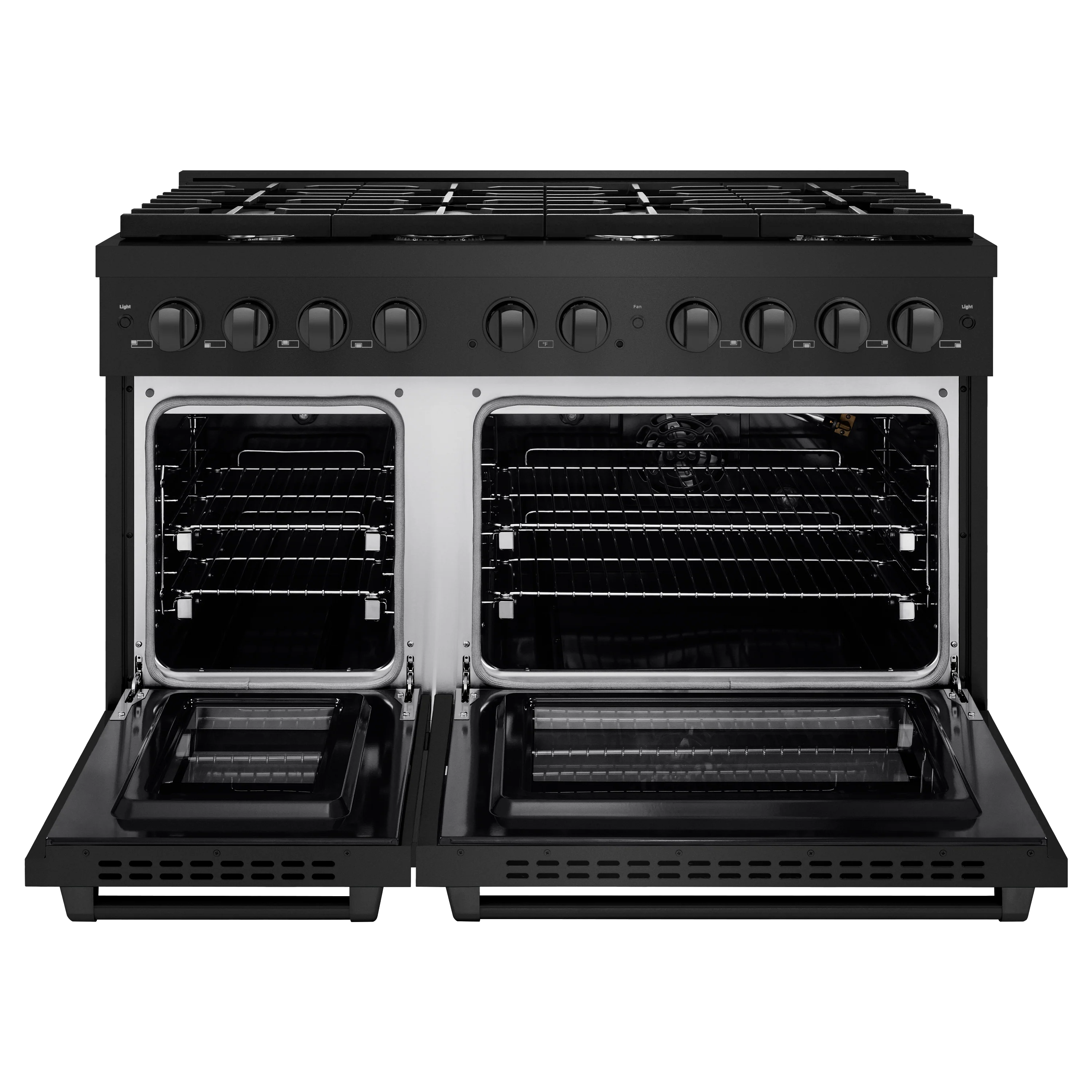 ZLINE 48 in. 6.7 cu. ft. Paramount Double Oven Gas Range with 8 Burner Cooktop in Black Stainless Steel, Open Box-Great Condition - Image 5
