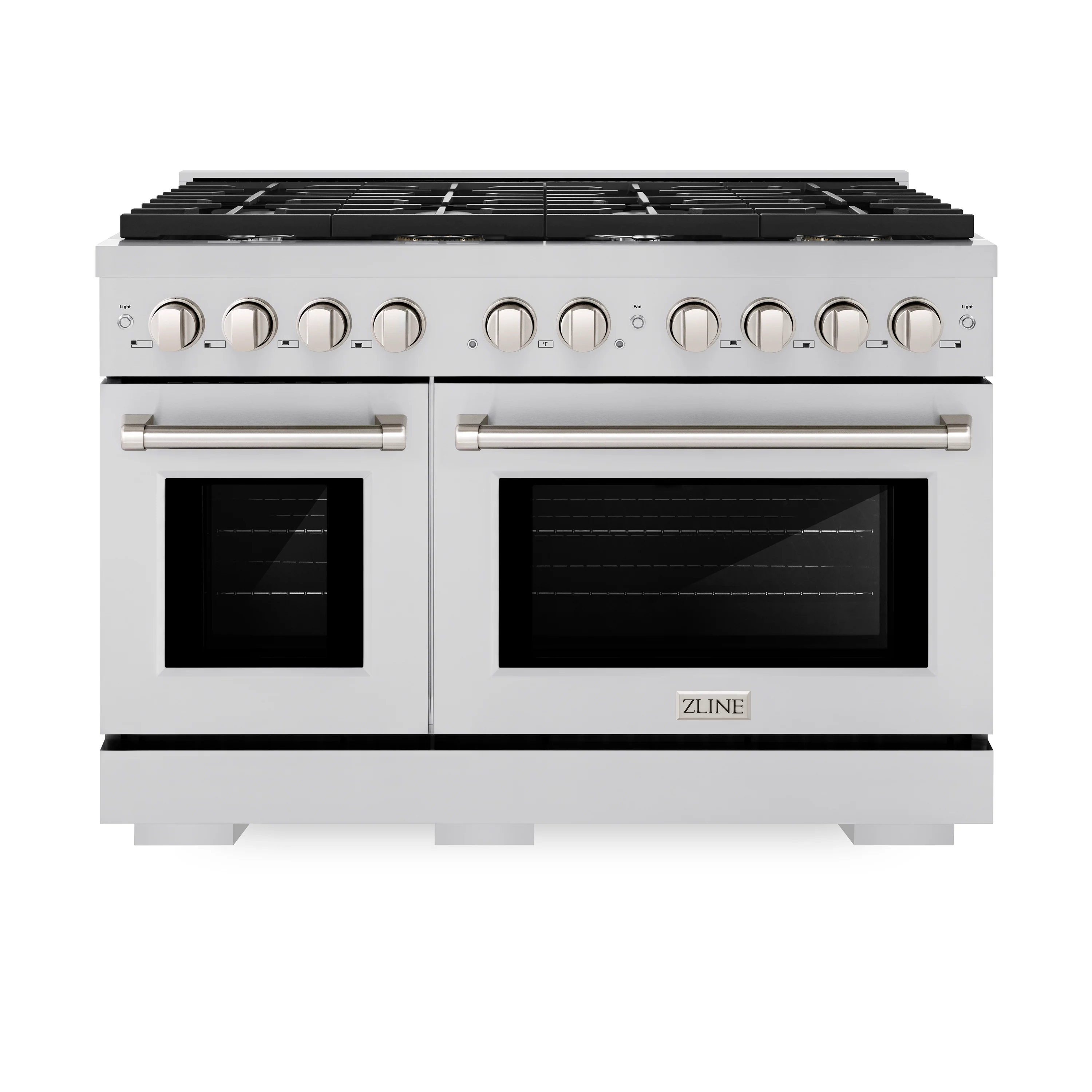 ZLINE 48 in. 6.7 cu. ft. Paramount Double Oven Gas Range with 8 Burner Cooktop in Stainless Steel, Open Box-Great Condition - Image 4