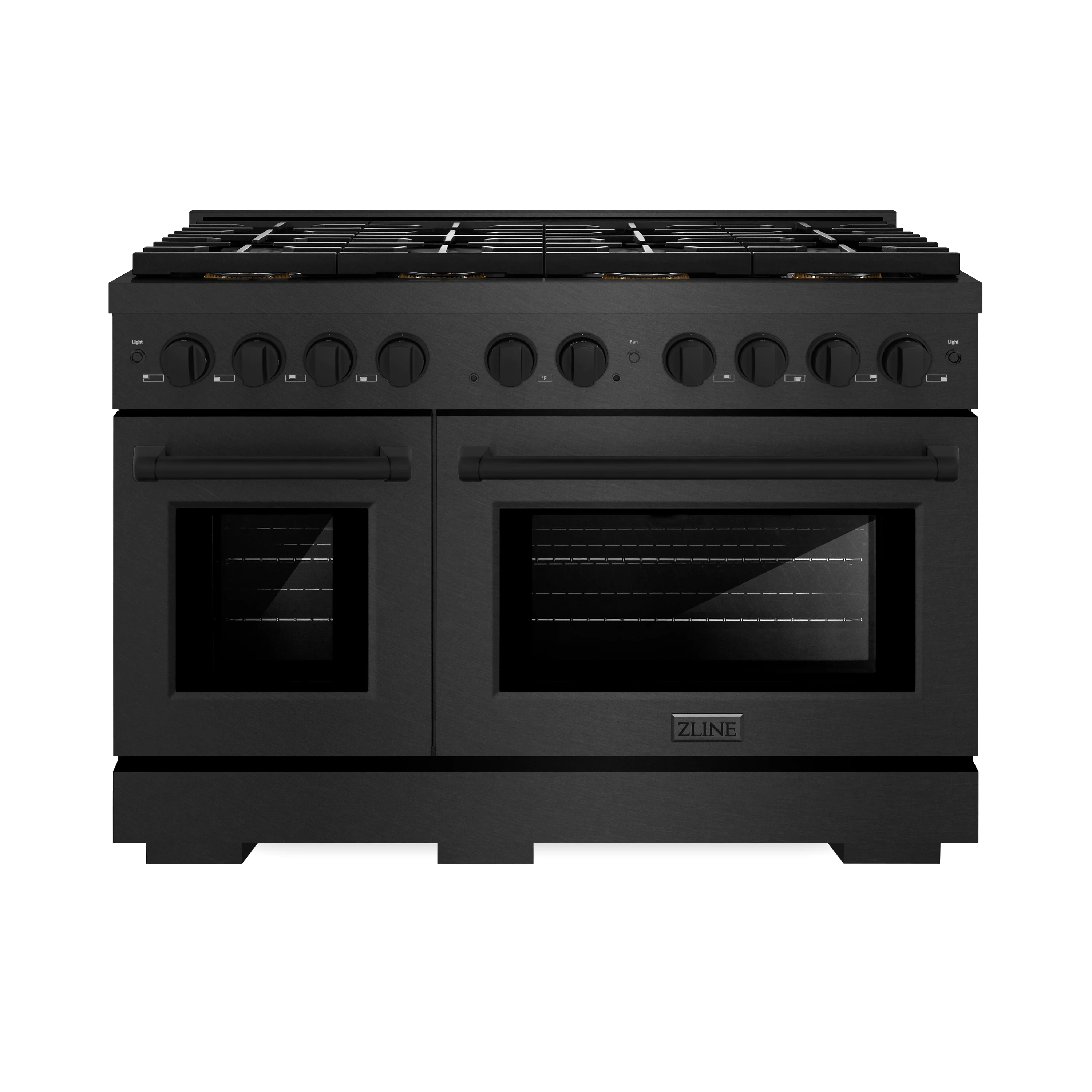 ZLINE 48 in. 6.7 cu. ft. Paramount Dual Fuel Range with 8 Burner DuoPro™ Cooktop and Dual Ovens in Black Satin Stainless Steel, Open Box-Great Condition - Image 3