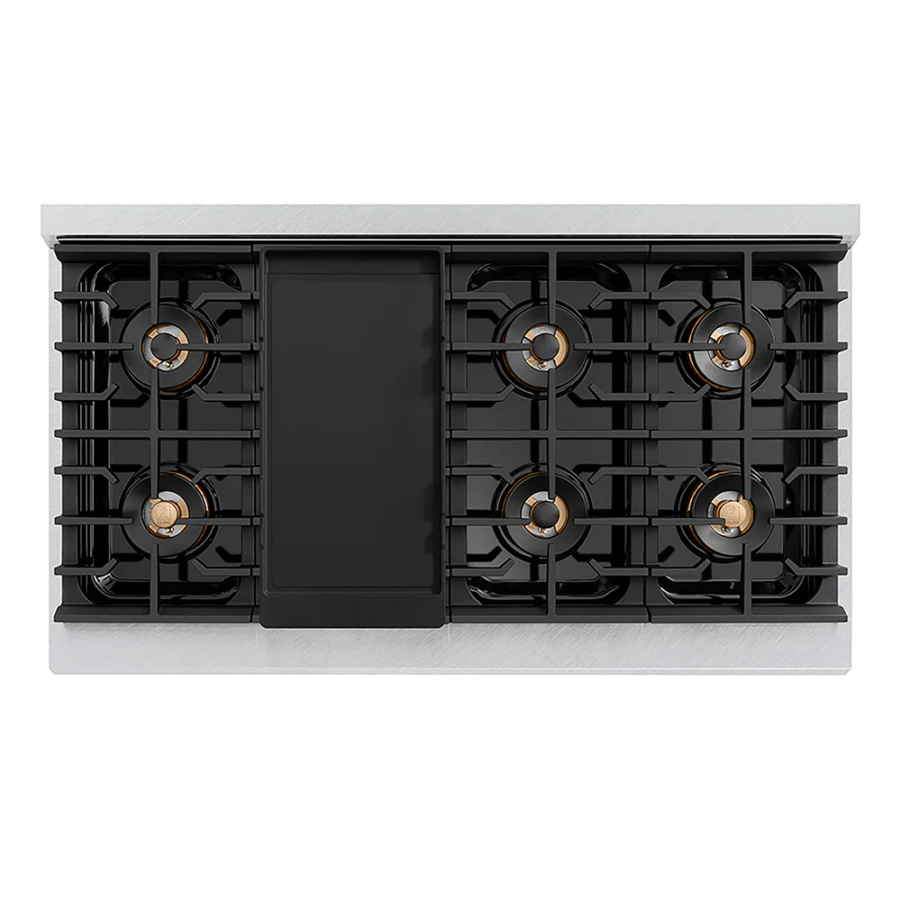 ZLINE 48 in. 6.7 cu. ft. Paramount Gas Range with 8 Burner DuoPro™ Cooktop and Dual Ovens in Satin Stainless Steel, Open Box-Great Condition - Image 5