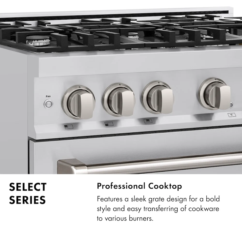 ZLINE 48 in. 6.7 cu. ft. Select Double Oven Dual Fuel Range with 8 Burner Gas Cooktop in Stainless Steel, Open Box-Great Condition - Image 14