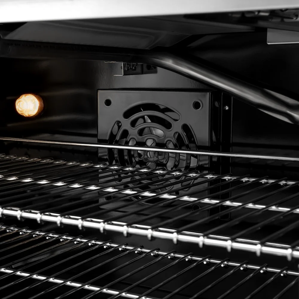 ZLINE 48 in. 6.7 cu. ft. Select Double Oven Gas Range with 8 Burner Cooktop in Satin Stainless Steel with Black Matte Doors, Open Box-Great Condition - Image 8