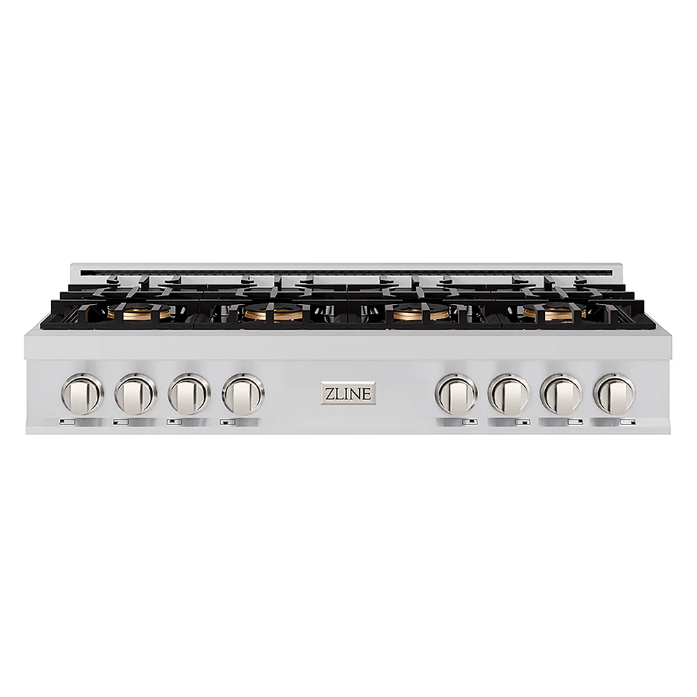ZLINE 48 in. Classic Gas Rangetop with 8 Burner DuoPro™ Cooktop in Stainless Steel, Open Box-Great Condition - Image 4