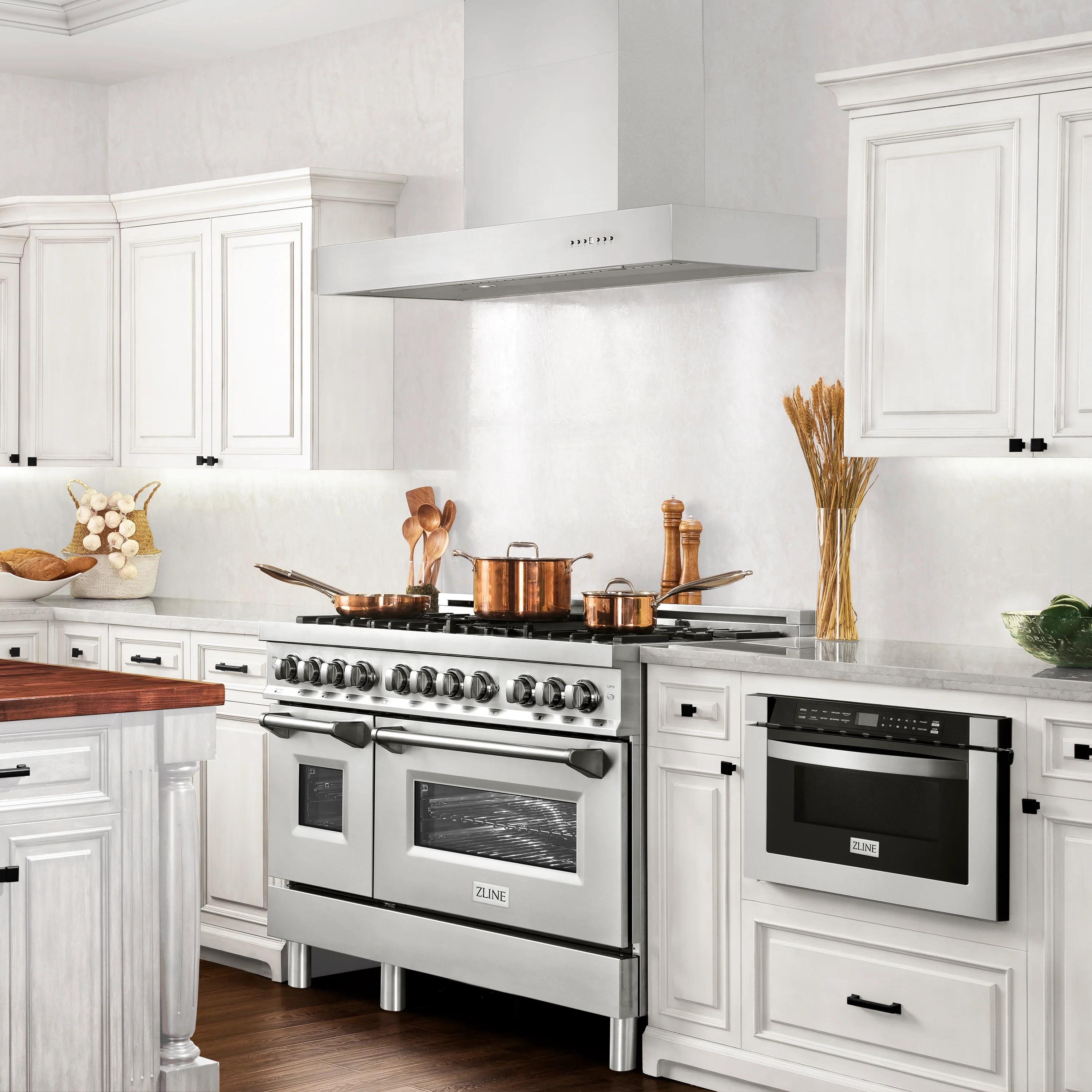 ZLINE 48" Ducted Professional Wall Mount Range Hood in Stainless Steel (KECOM-48) - Image 2