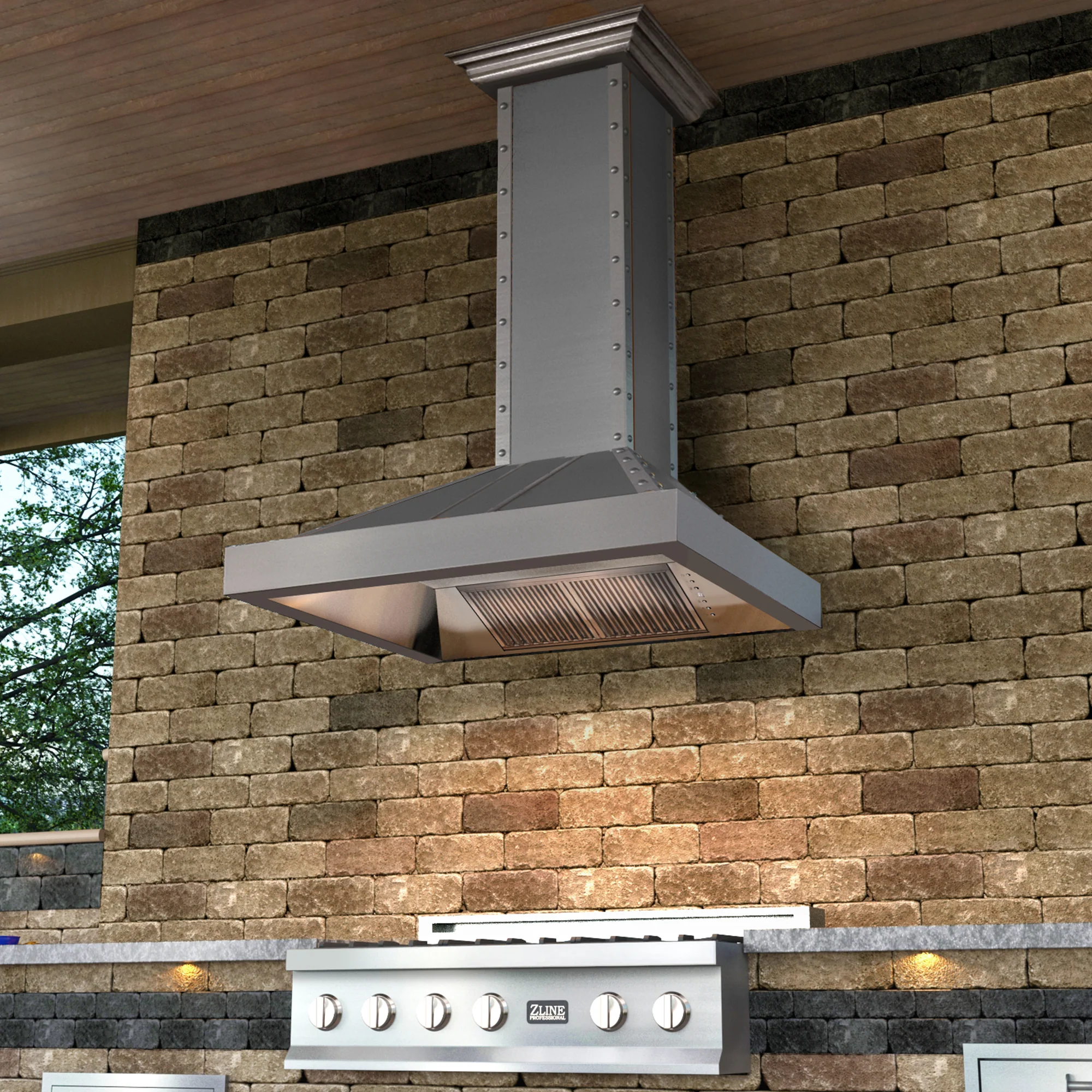 ZLINE 48 in. Ducted Vent Designer Series Wall Mount Range Hood in Satin Stainless Steel (655-4SSSS-48) - Image 10