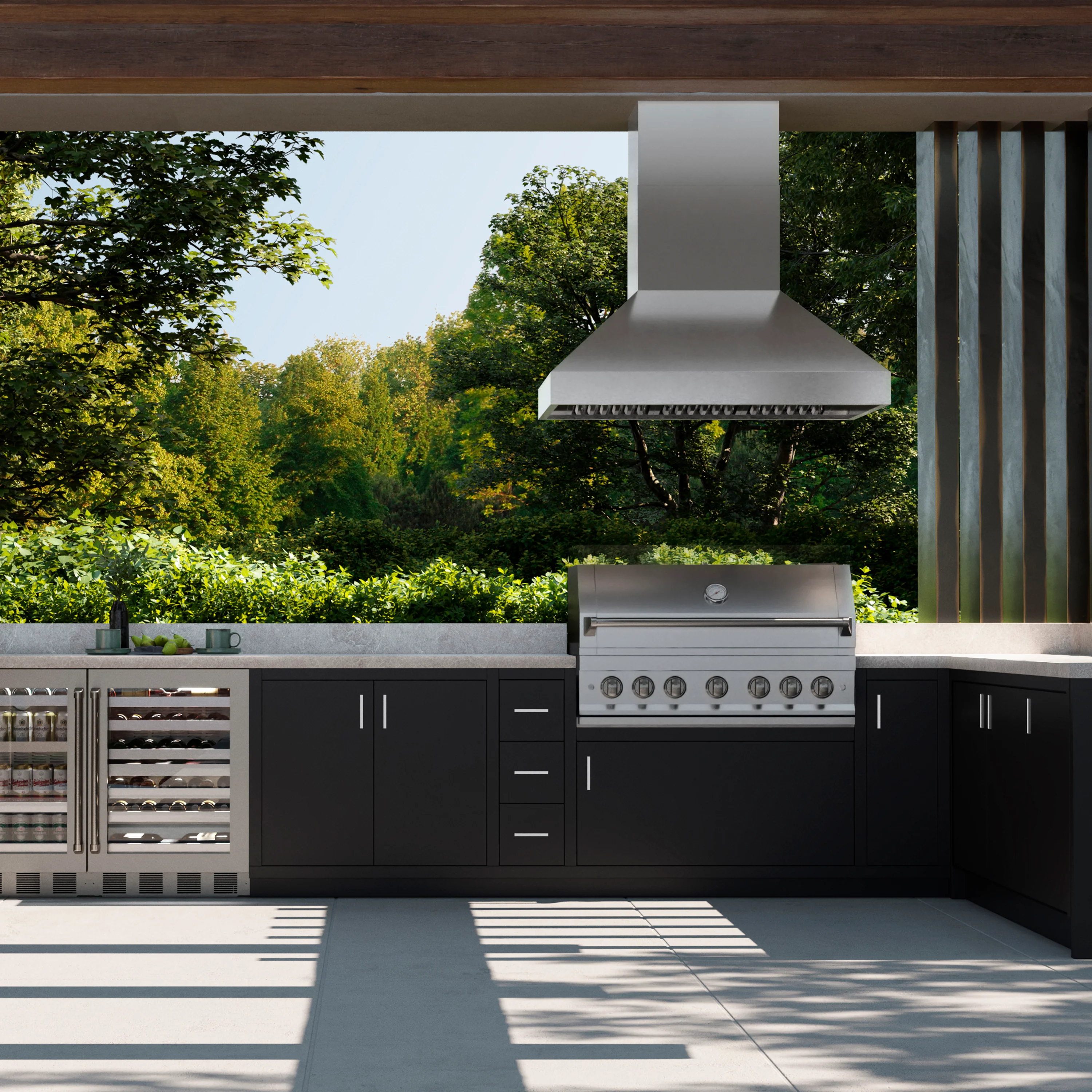 ZLINE 48 in. Island Mount Outdoor Grill Hood (GOi1-48) - Image 3