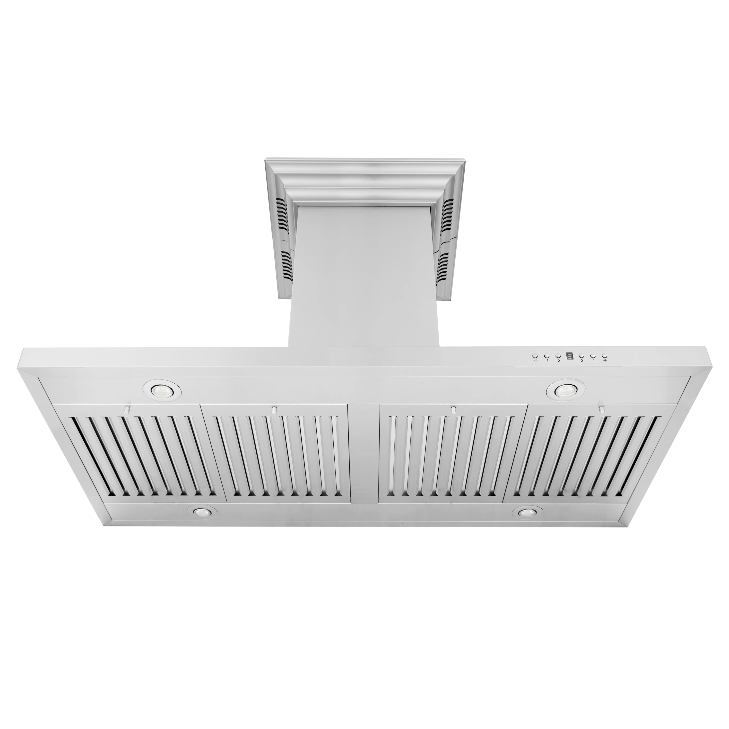 48" ZLINE CrownSound™Ducted Vent Island Mount Range Hood in Stainless Steel with Built-in Bluetooth Speakers (GL2iCRN-BT-48) - Image 5
