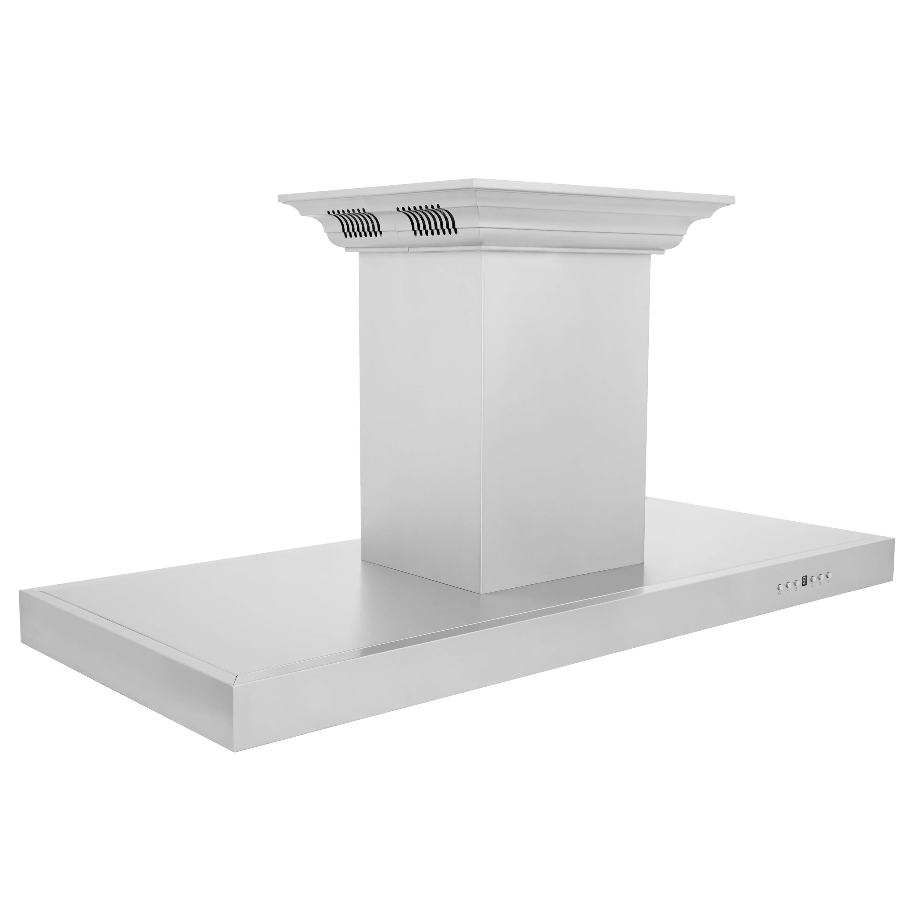 48" ZLINE CrownSound™Ducted Vent Island Mount Range Hood in Stainless Steel with Built-in Bluetooth Speakers (KE2iCRN-BT-48) - Image 6