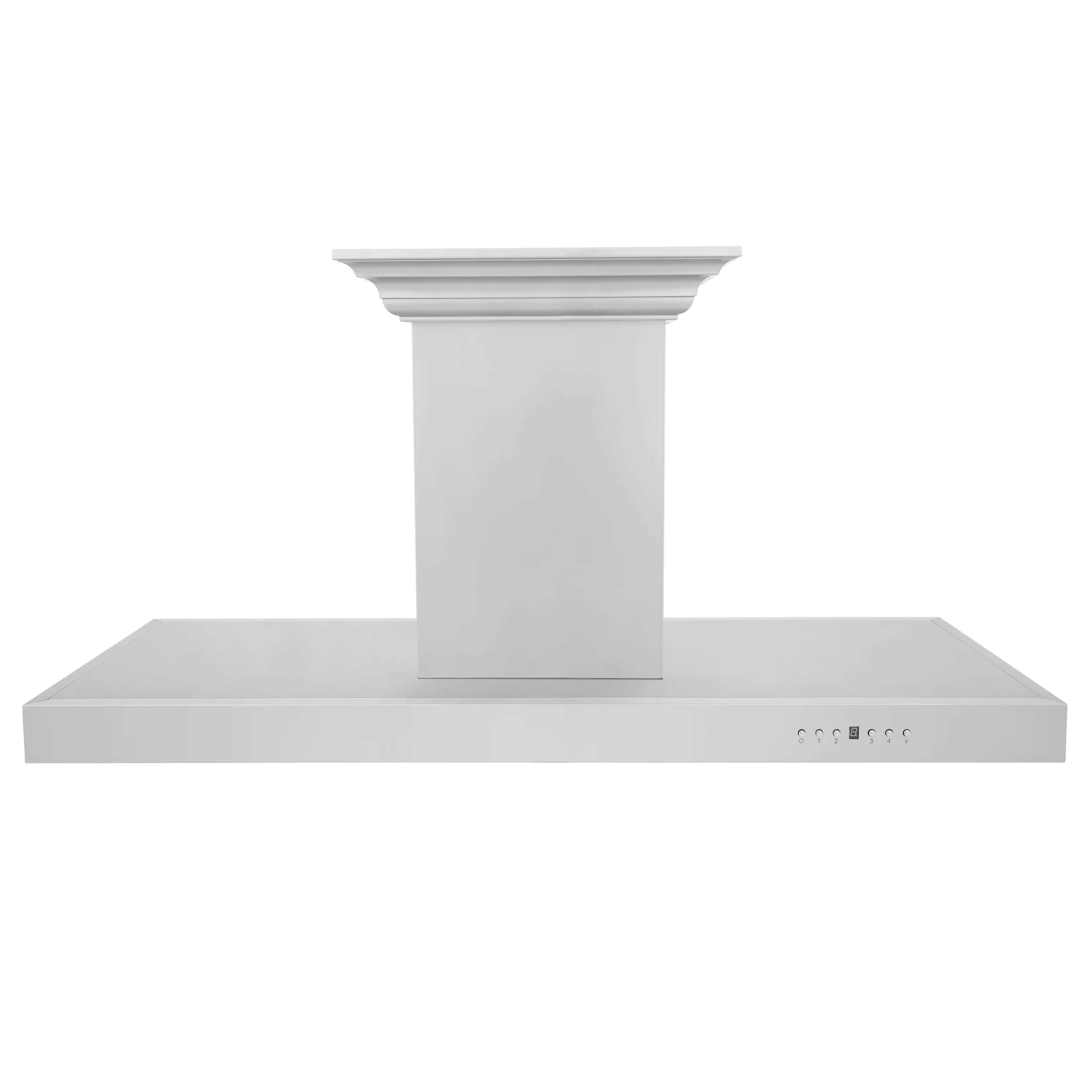 48" ZLINE CrownSound™Ducted Vent Island Mount Range Hood in Stainless Steel with Built-in Bluetooth Speakers (KE2iCRN-BT-48) - Image 8