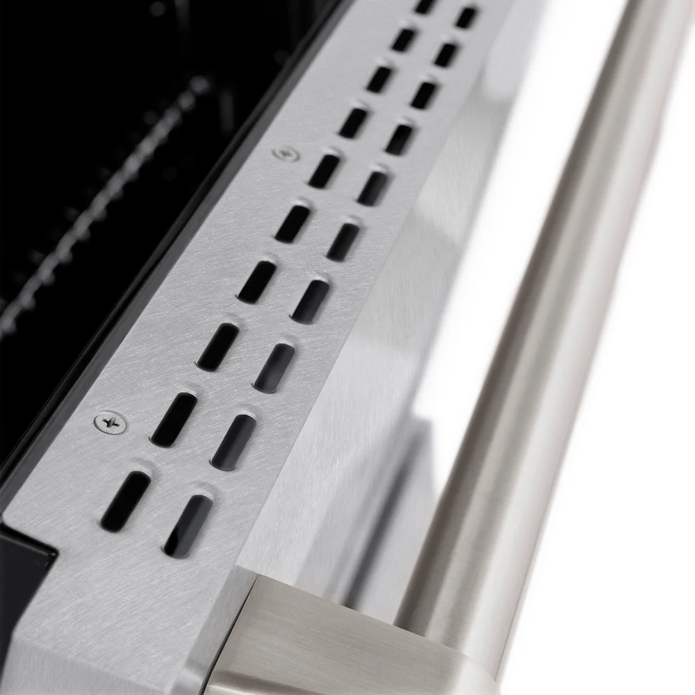 ZLINE 48 in. 6.7 cu. ft. Paramount Dual Fuel Range with 8 Burner DuoPro™ Cooktop and Dual Ovens in Satin Stainless Steel (PSDRS-48) - Image 8