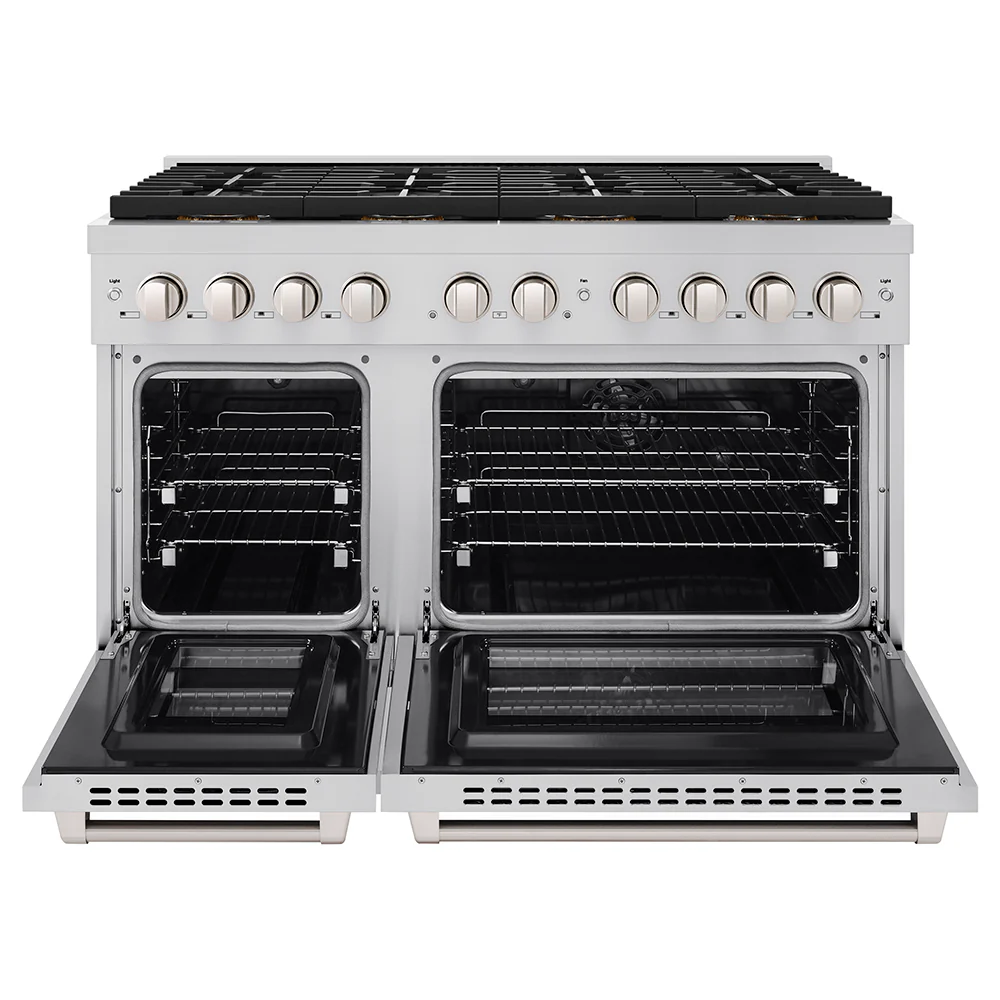 ZLINE 48 in. 6.7 cu. ft. Paramount Dual Fuel Range with 8 Burner DuoPro™ Cooktop and Dual Ovens in Stainless Steel (PSDR48) - Image 6