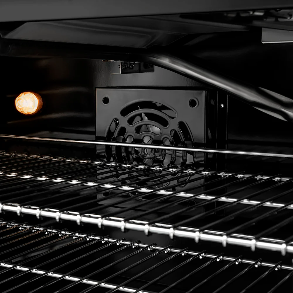 ZLINE 48 in. 6.7 cu. ft. Paramount Gas Range with 8 Burner DuoPro™ Cooktop and Dual Ovens in Black Stainless Steel (PSGRB-48) - Image 9