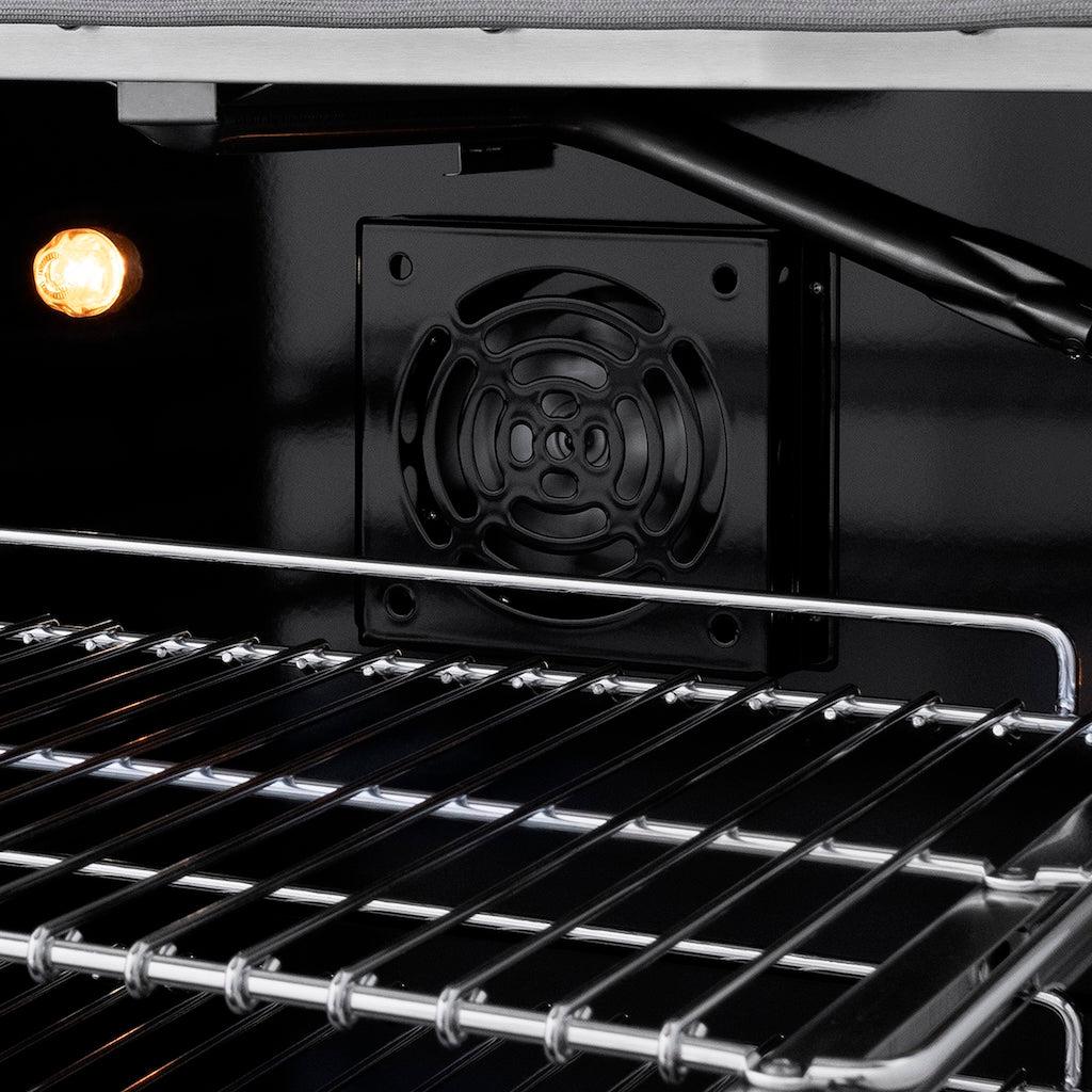 ZLINE 48 in. 6.7 cu. ft. Paramount Double Oven Gas Range in Stainless Steel with 8 Brass Burners (SGR-BR-48) - Image 8