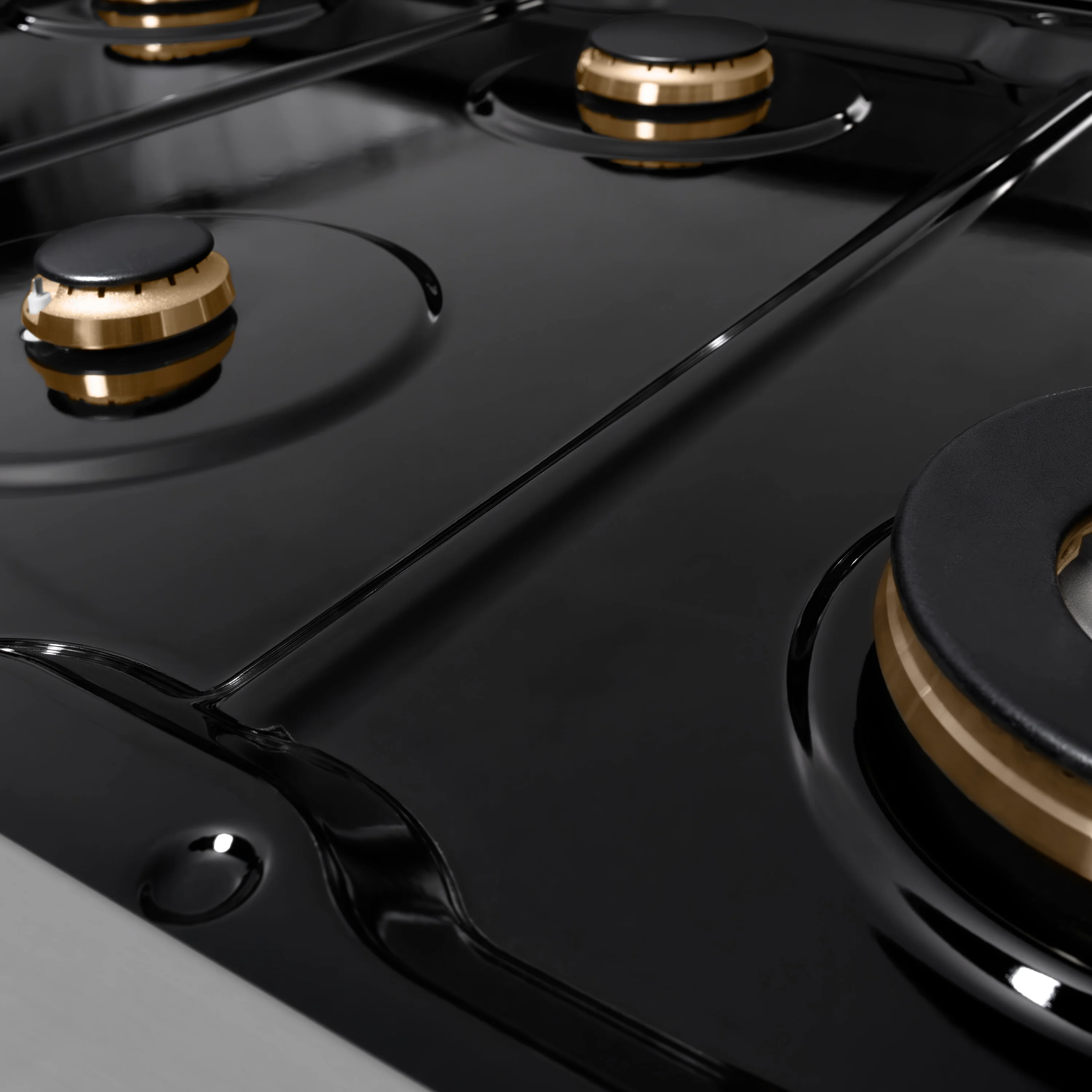 ZLINE 48 in. Paramount Gas Rangetop with 8 Brass Burners and Porcelain Cooktop in Stainless Steel (SRT-BR-48) - Image 6