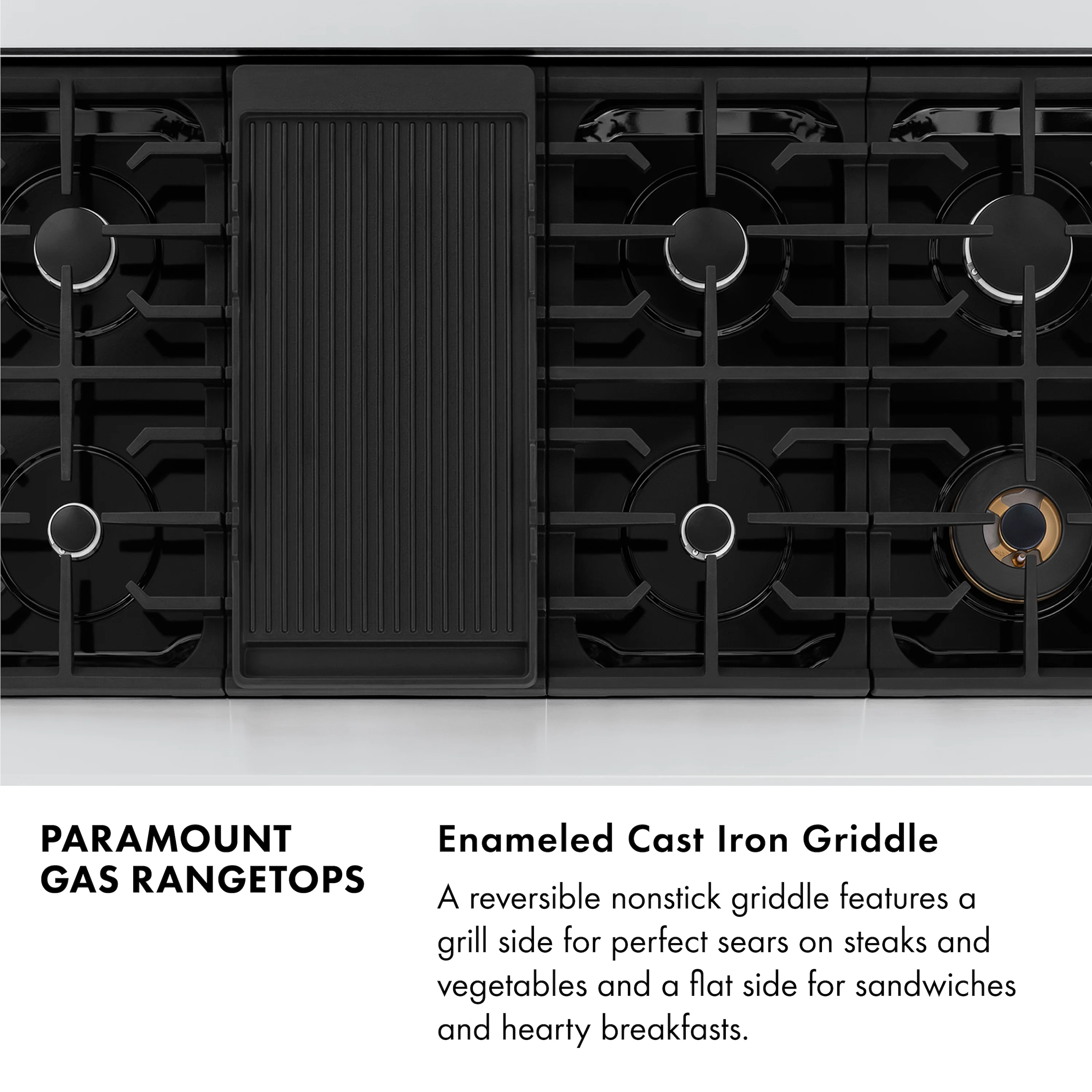 ZLINE 48 in. Paramount Gas Rangetop with 8 Burners and Porcelain Cooktop in Stainless Steel (SRT48) - Image 11