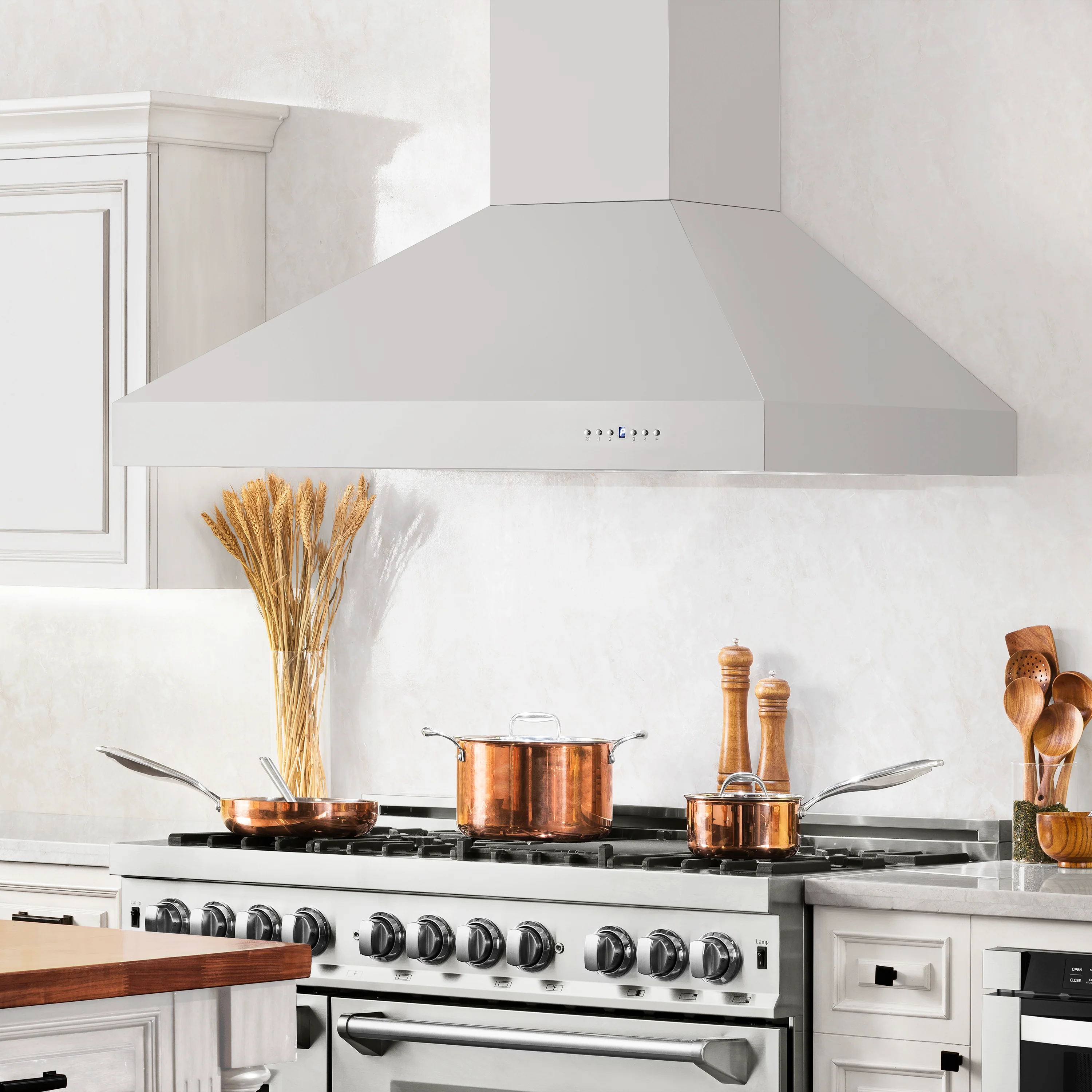 ZLINE 48" Professional Ducted Wall Mount Range Hood in Stainless Steel (697-48) - Image 2