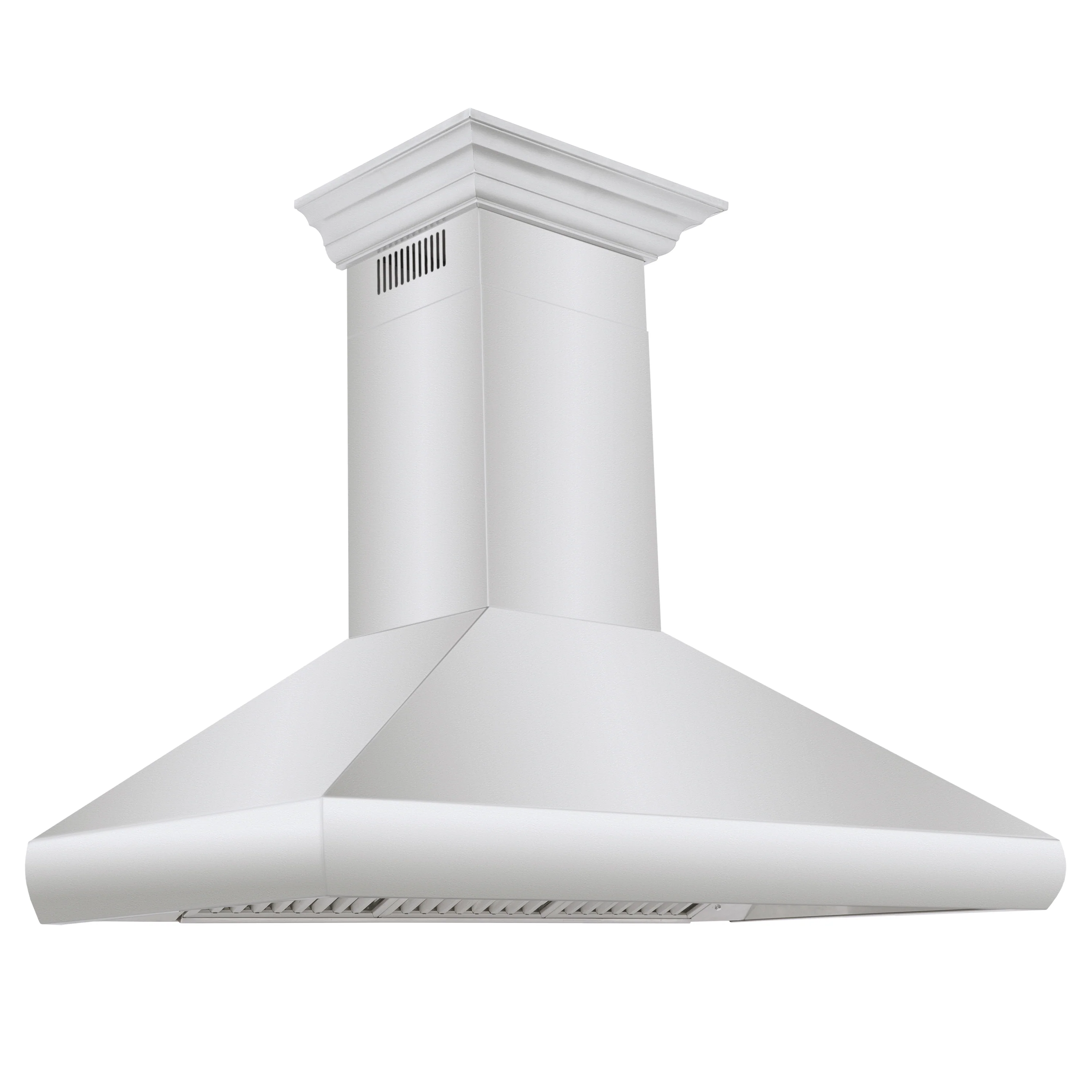 ZLINE 48" Professional Convertible Vent Wall Mount Range Hood in Stainless Steel with Crown Molding (587CRN-48) - Image 3