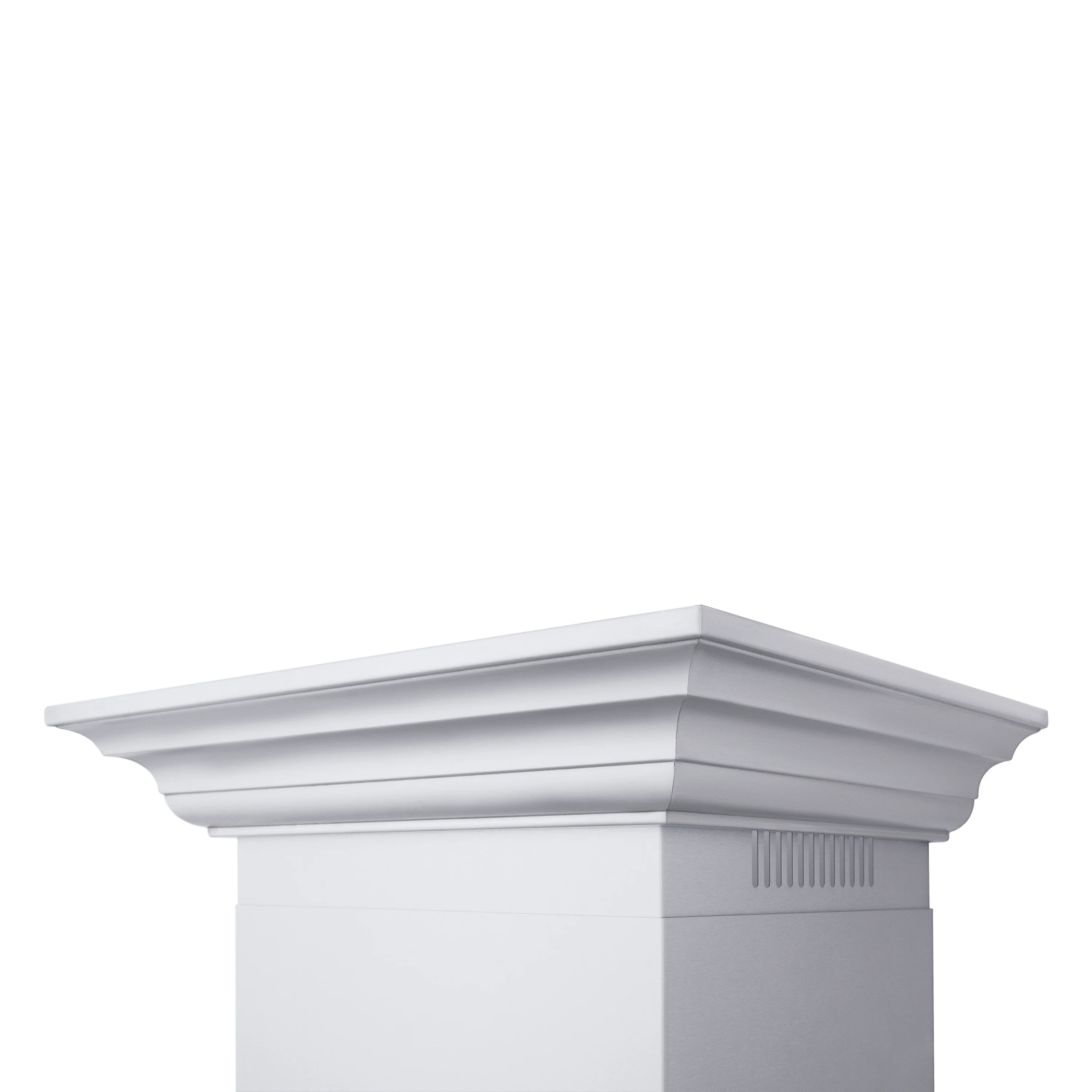 ZLINE 48" Professional Ducted Wall Mount Range Hood in Stainless Steel with Crown Molding (667CRN-48) - Image 8
