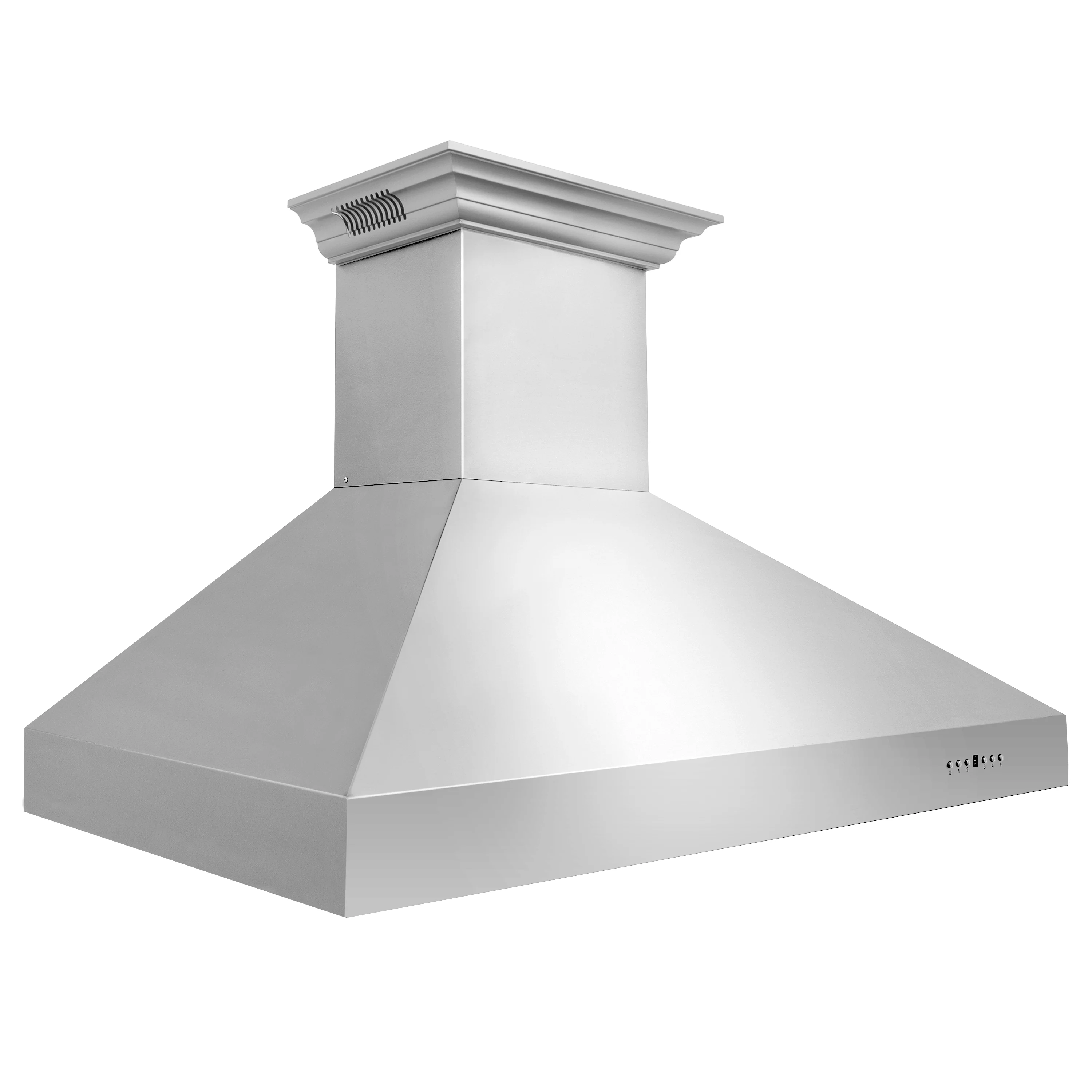 48" ZLINE CrownSound™Ducted Vent Professional Wall Mount Range Hood in Stainless Steel with Built-in Bluetooth Speakers (697CRN-BT-48) - Image 7