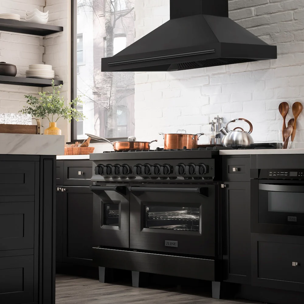 ZLINE 48" Black Stainless Steel Range Hood with Black Stainless Steel Handle (BS655-48-BS) - Image 8