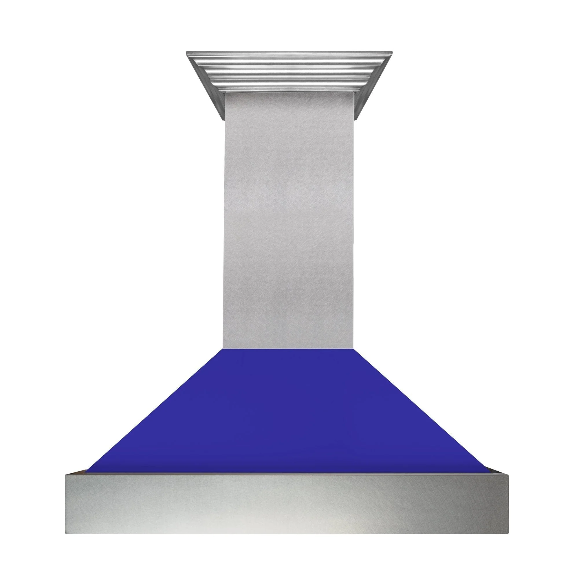 48" Ducted Fingerprint Resistant Stainless Steel Range Hood with Blue Matte Shell (8654BM-48) - Image 3