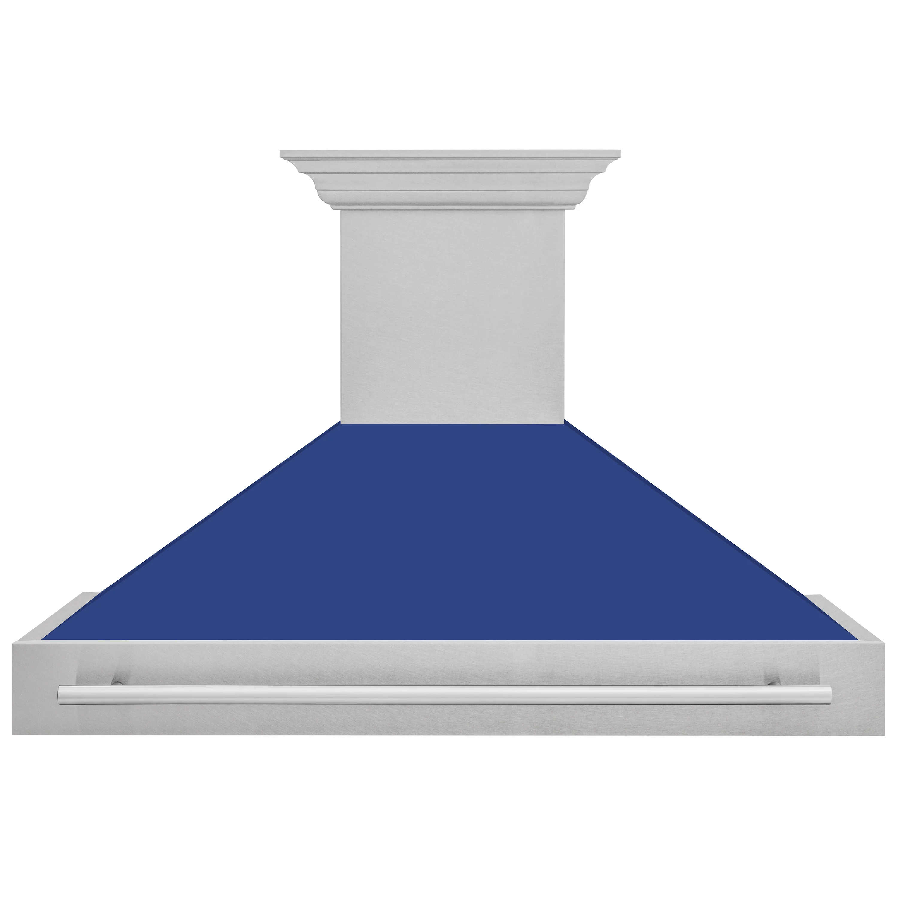 ZLINE 48" Fingerprint Resistant Stainless Steel Range Hood with Blue Matte Shell (8654SNX-BM48) - Image 4