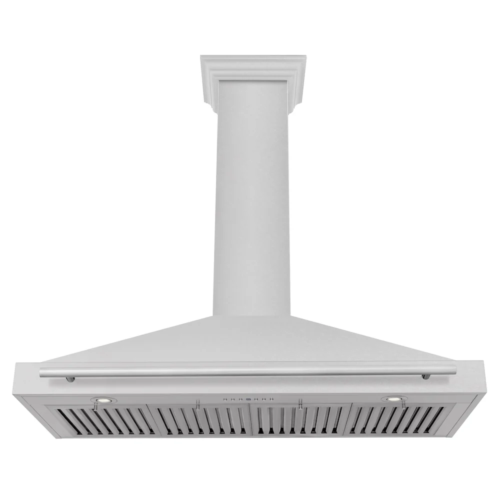 ZLINE 48 in. Convertible Fingerprint Resistant Satin Stainless Steel Range Hood with Stainless Steel Handle (KB4SNX-48) - Image 5