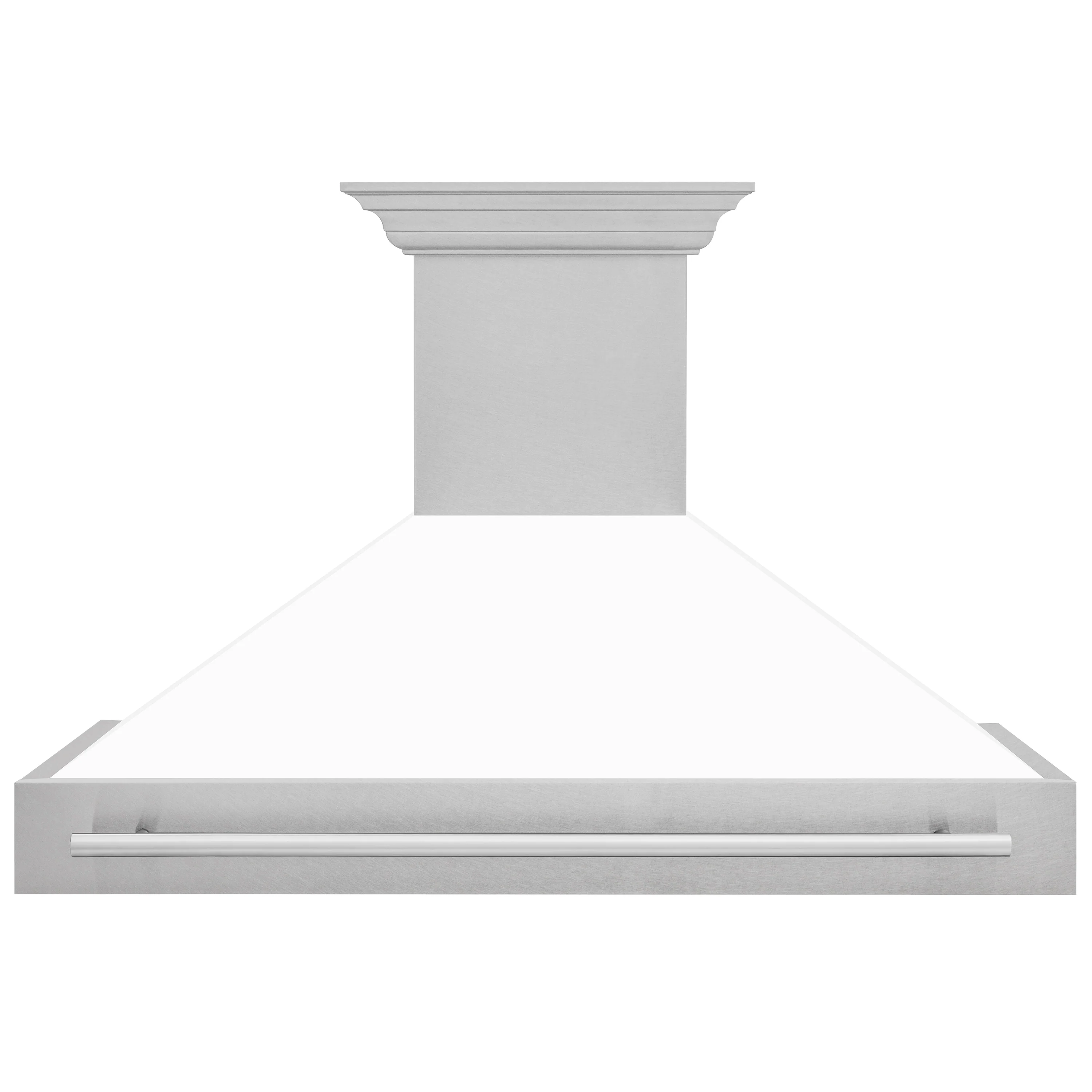ZLINE 48" Fingerprint Resistant Stainless Steel Range Hood with White Matte Shell (8654SNX-WM48) - Image 4