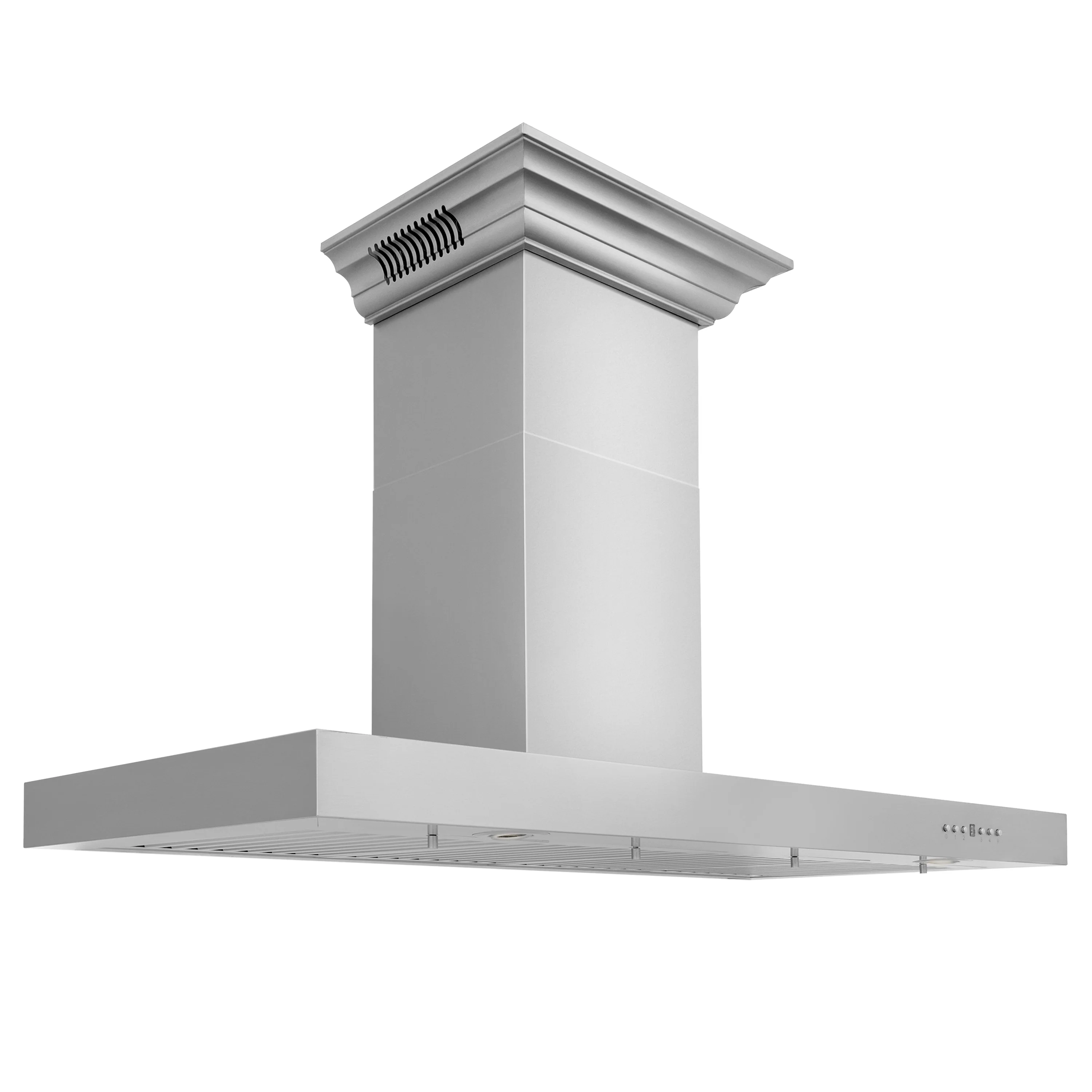48" ZLINE CrownSound™Ducted Vent Wall Mount Range Hood in Stainless Steel with Built-in Bluetooth Speakers (KECRN-BT-48) - Image 5