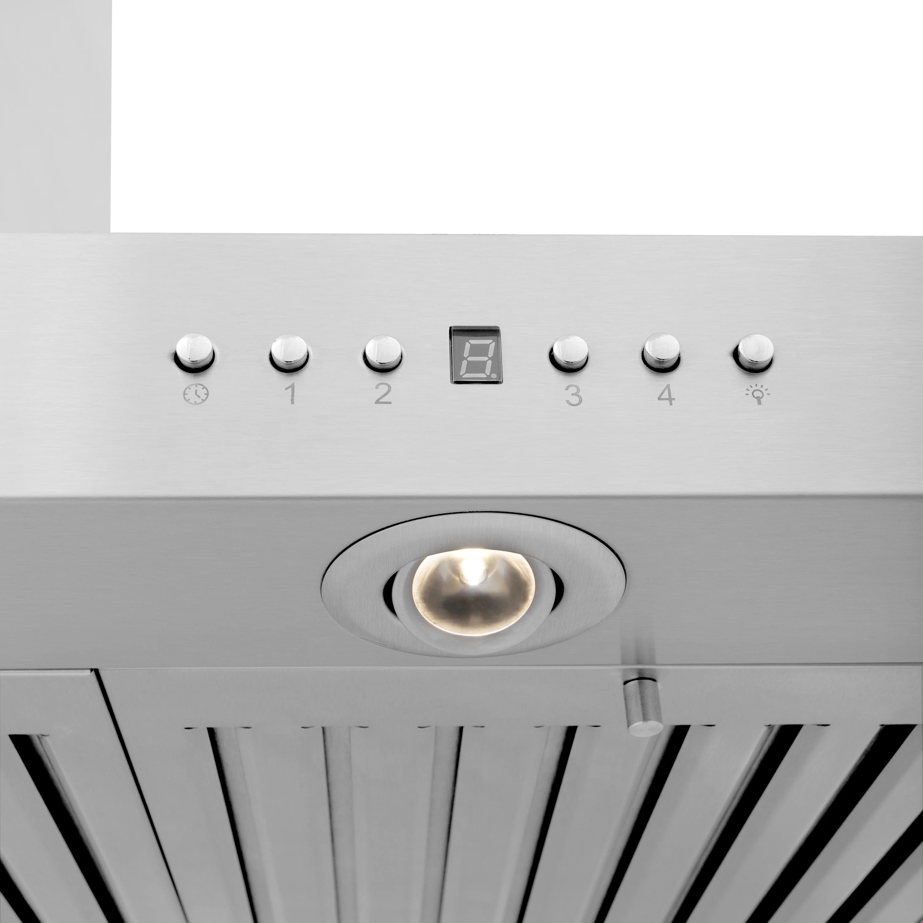 48" ZLINE CrownSound™Ducted Vent Wall Mount Range Hood in Stainless Steel with Built-in Bluetooth Speakers (KECRN-BT-48) - Image 8