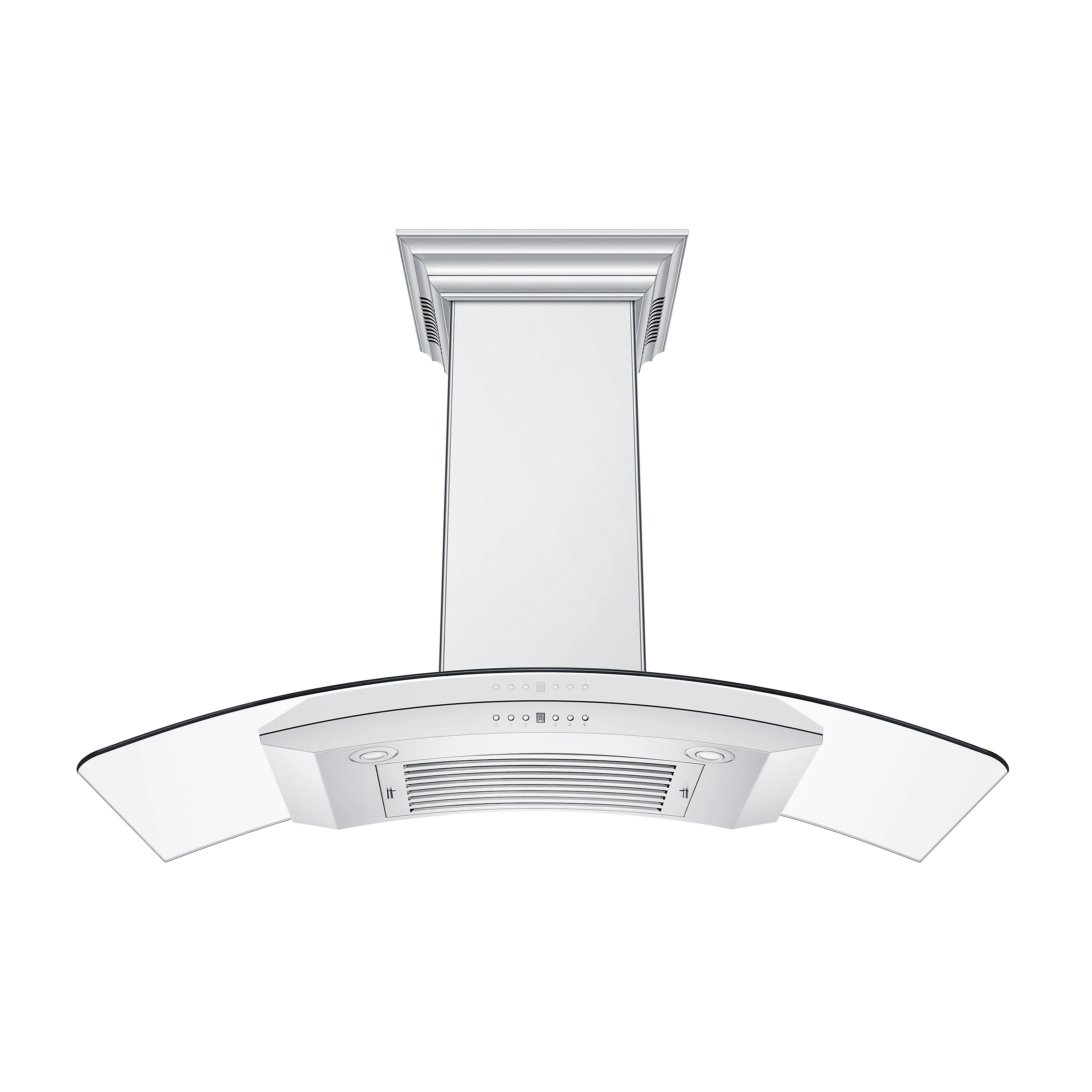 48" ZLINE CrownSound™Ducted Vent Wall Mount Range Hood in Stainless Steel with Built-in Bluetooth Speakers (KN4CRN-BT-48) - Image 5