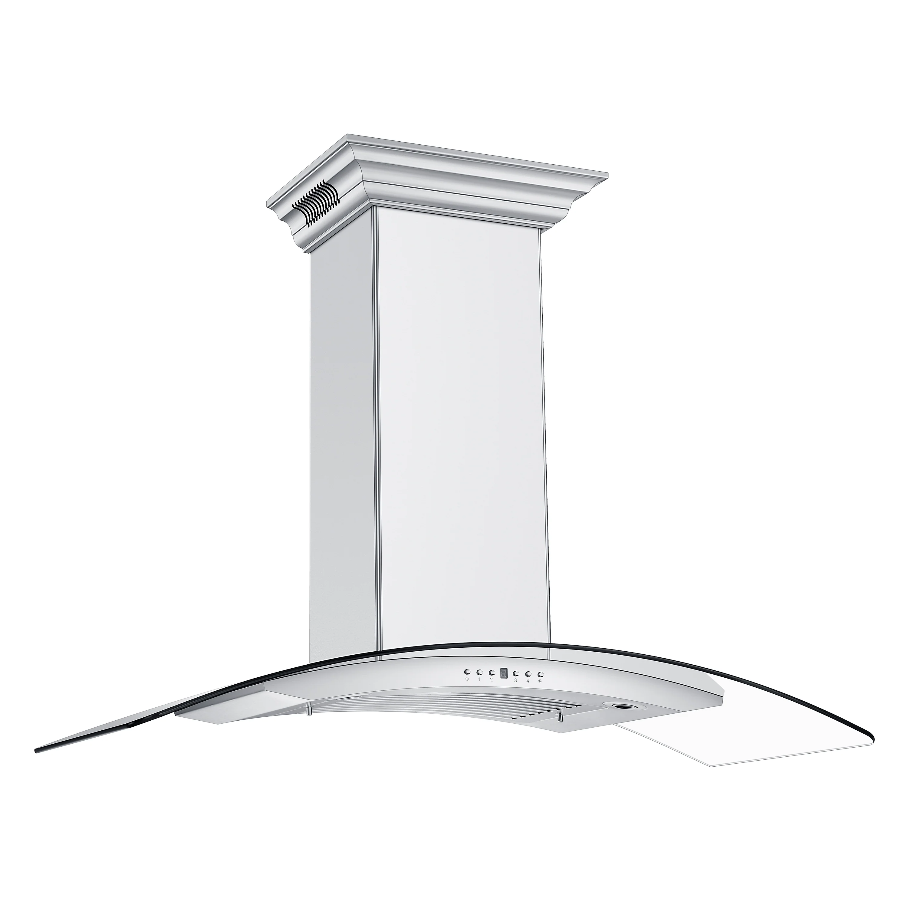 48" ZLINE CrownSound™Ducted Vent Wall Mount Range Hood in Stainless Steel with Built-in Bluetooth Speakers (KN4CRN-BT-48) - Image 7