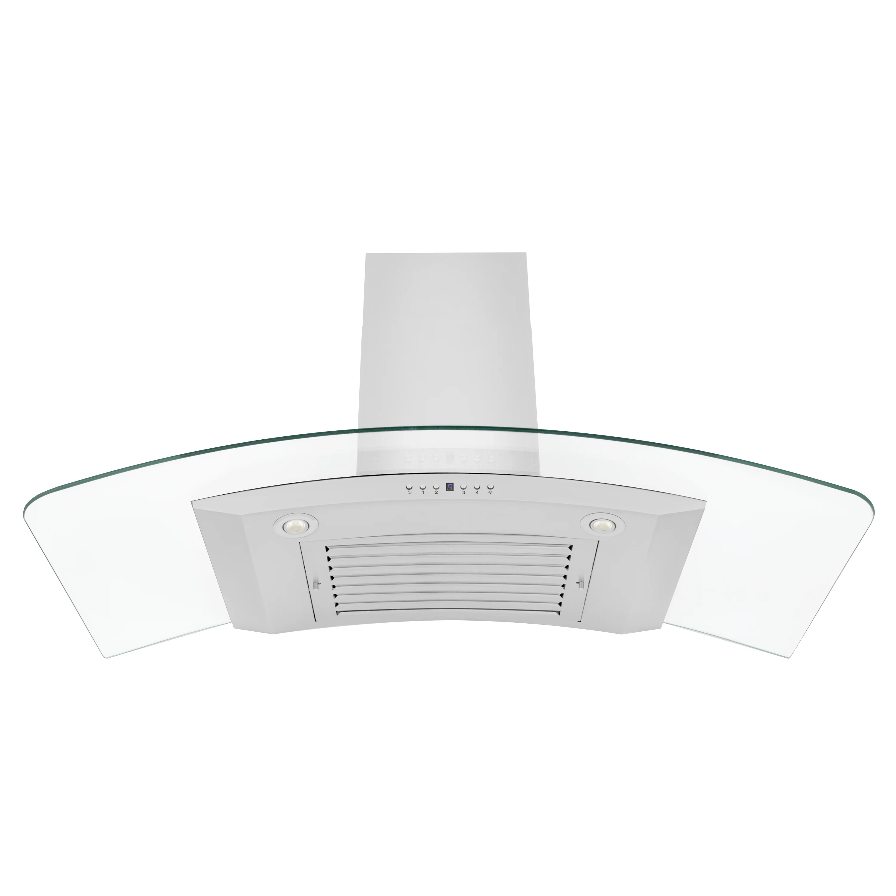 ZLINE 48" Convertible Vent Convertible Vent Wall Mount Range Hood in Stainless Steel & Glass (KN4-48) - Image 5