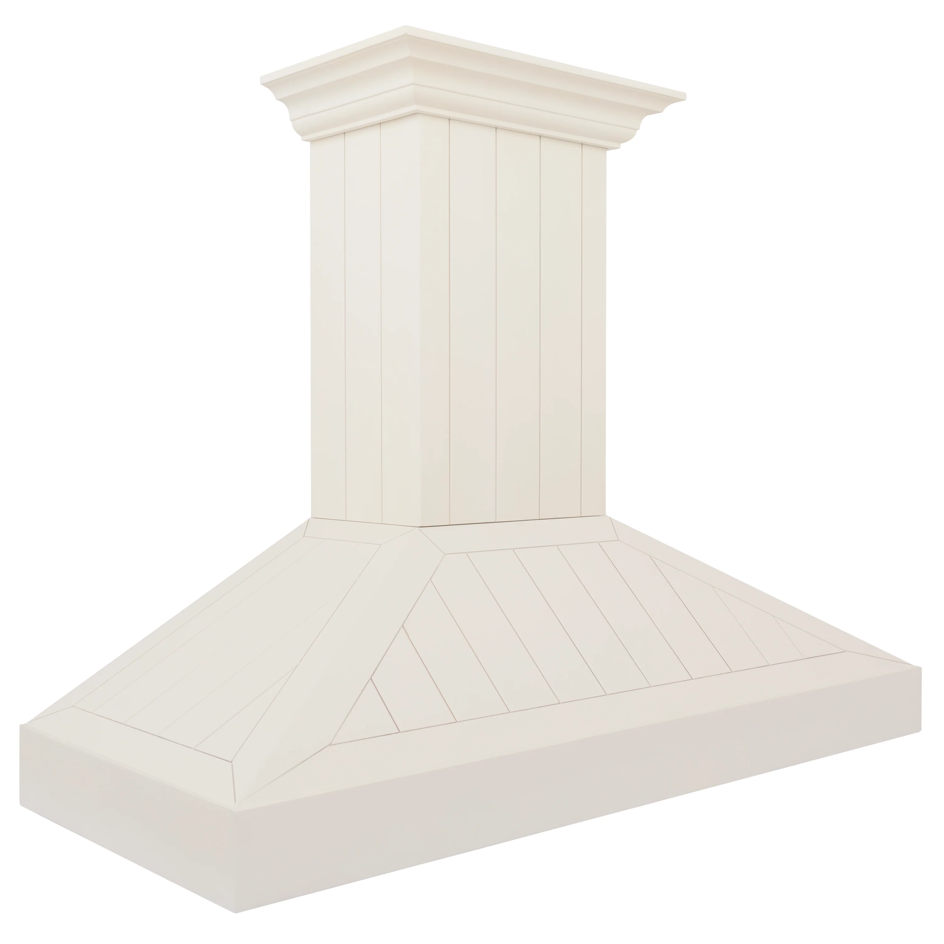 ZLINE 48" Ducted Vent Wooden Convertible Vent Wall Mount Range Hood in Cottage White (KPTT-48) - Image 6