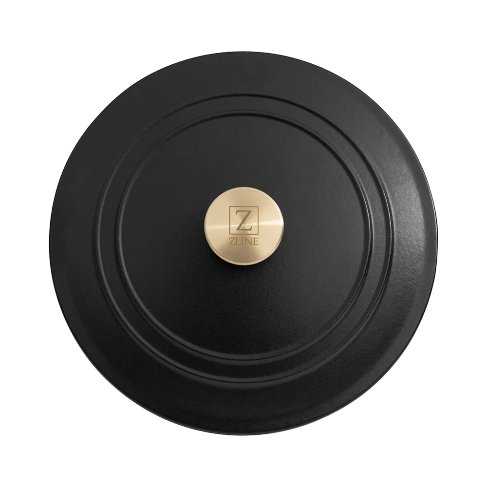 ZLINE 5-Piece Enameled Cast Iron Cookware Set in Black Matte (CWSETS-BLM-5) - Image 5