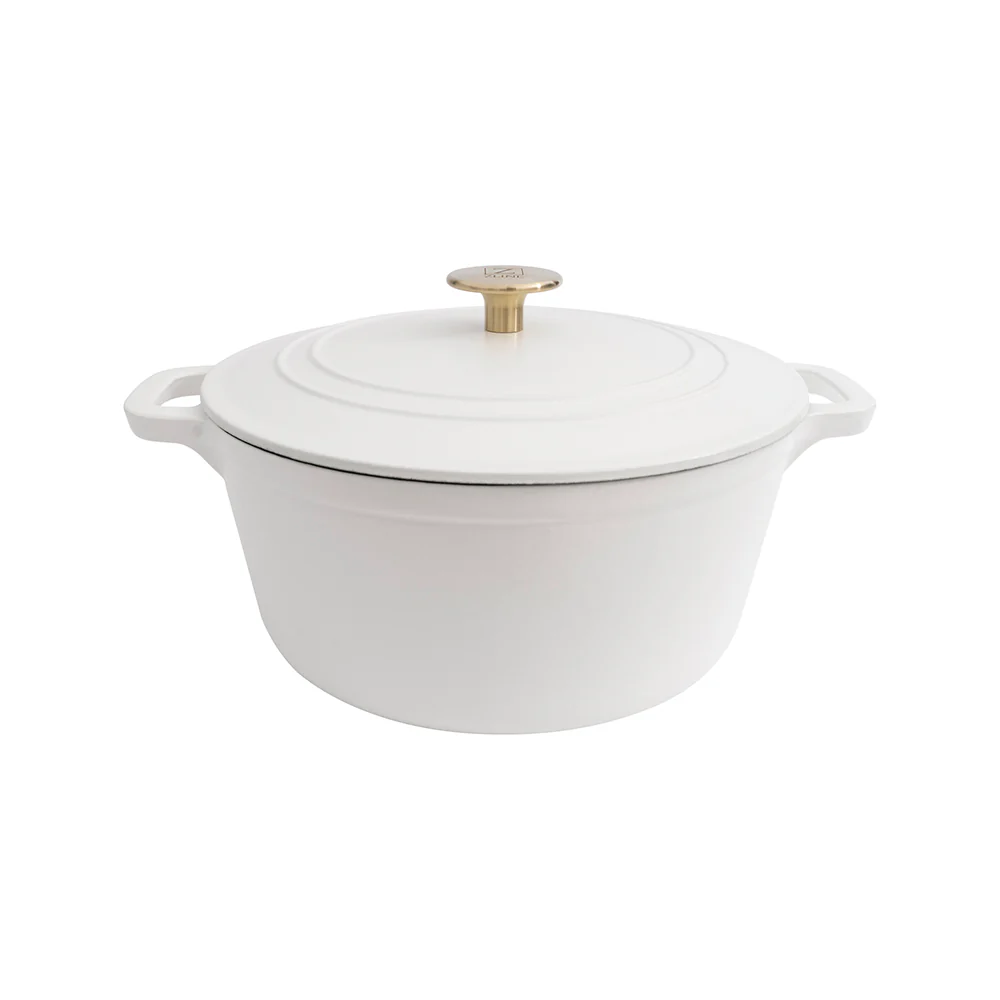 ZLINE 5-Piece Enameled Cast Iron Cookware Set in White Matte (CWSETS-WM-5) - Image 5