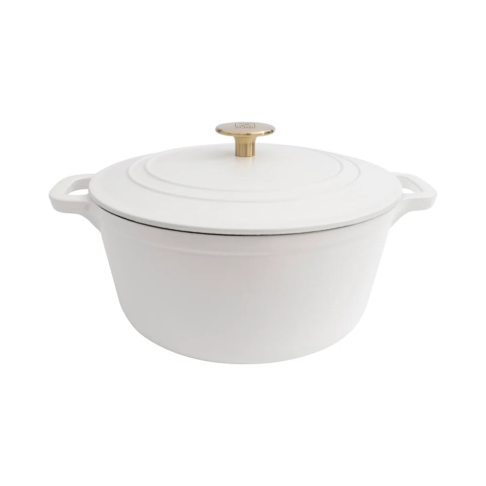 ZLINE 5-Piece Enameled Cast Iron Cookware Set in White Matte (CWSETS-WM-5) - Image 7