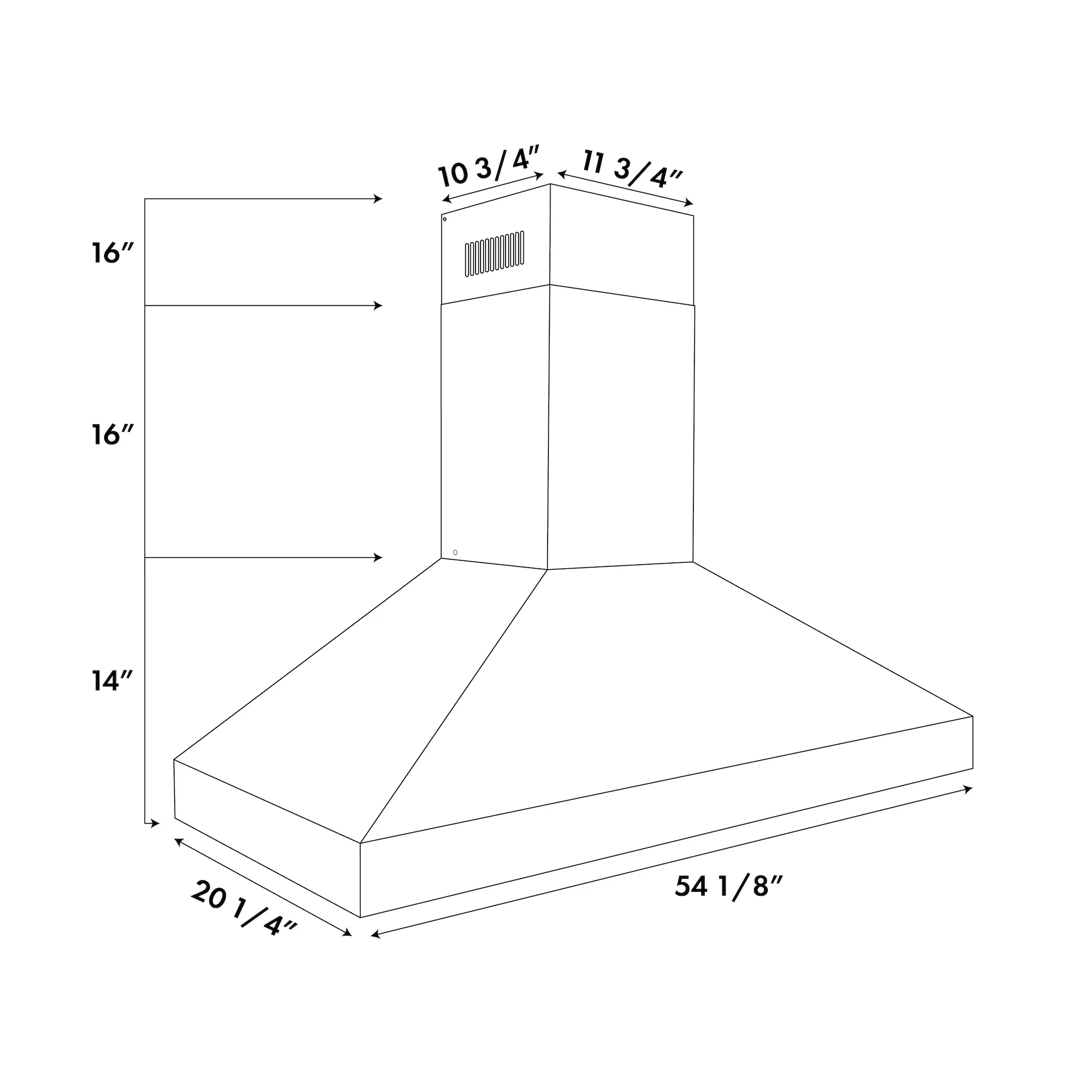 ZLINE 54" Professional Convertible Vent Wall Mount Range Hood in Stainless Steel (597-54) - Image 10