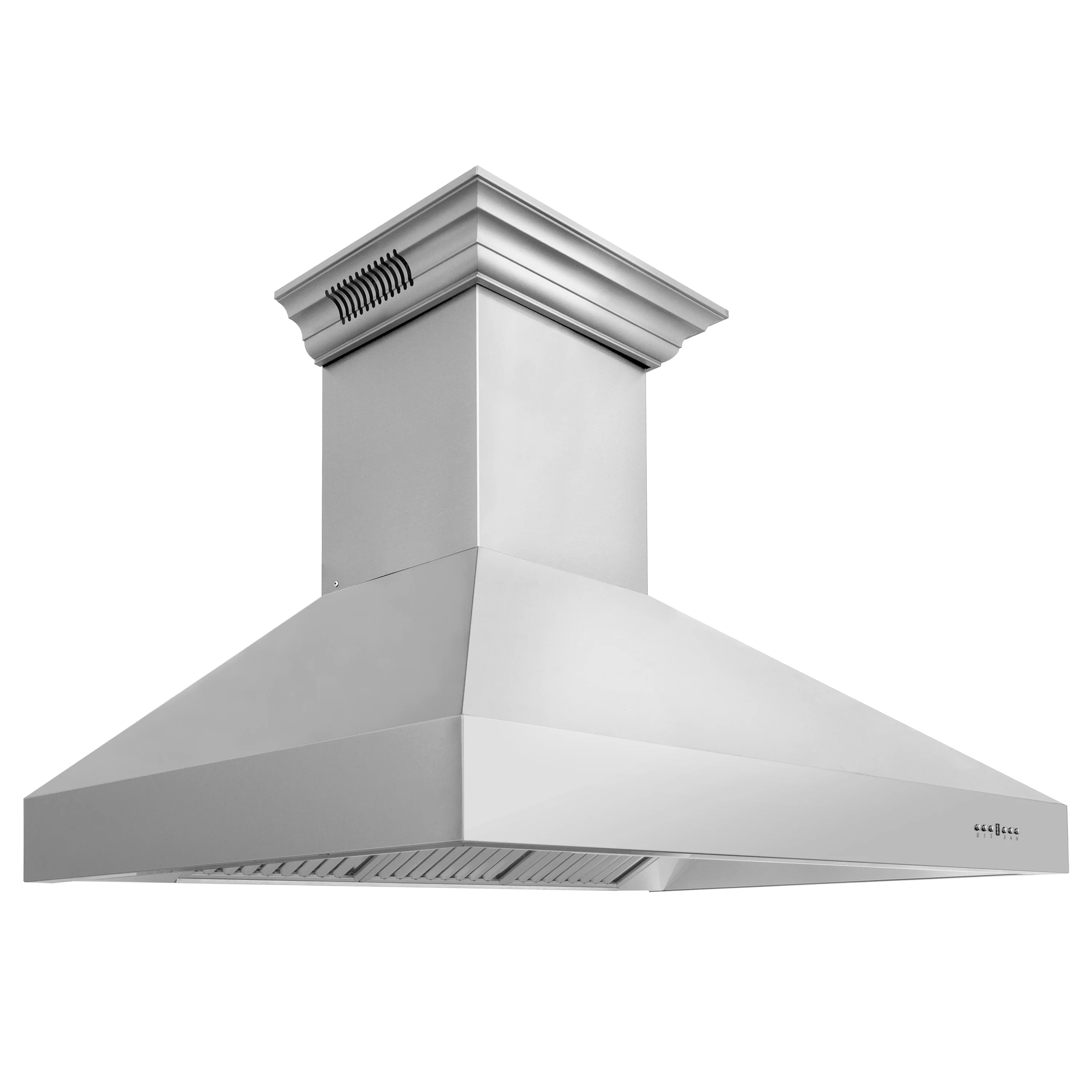 54" ZLINE CrownSound™Ducted Vent Professional Wall Mount Range Hood in Stainless Steel with Built-in Bluetooth Speakers (697CRN-BT-54) - Image 5