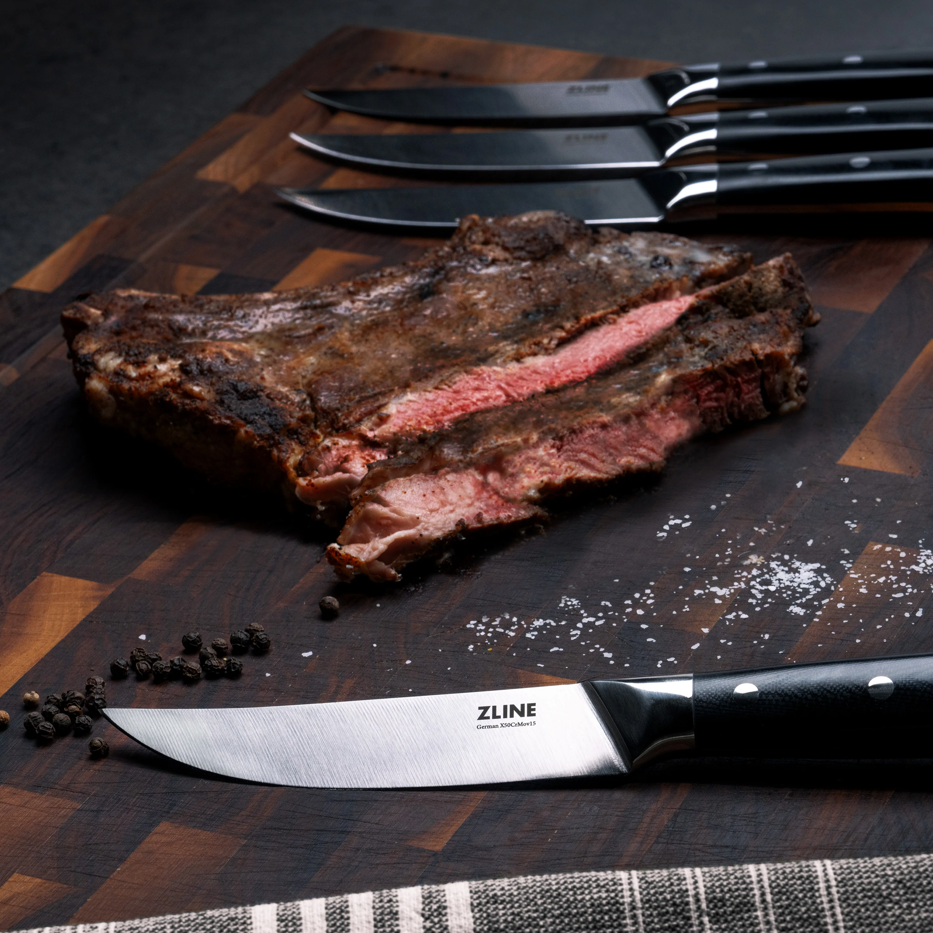 ZLINE 6-Piece Professional German Steel Steak Knife Set (STK-GS-6) - Image 2