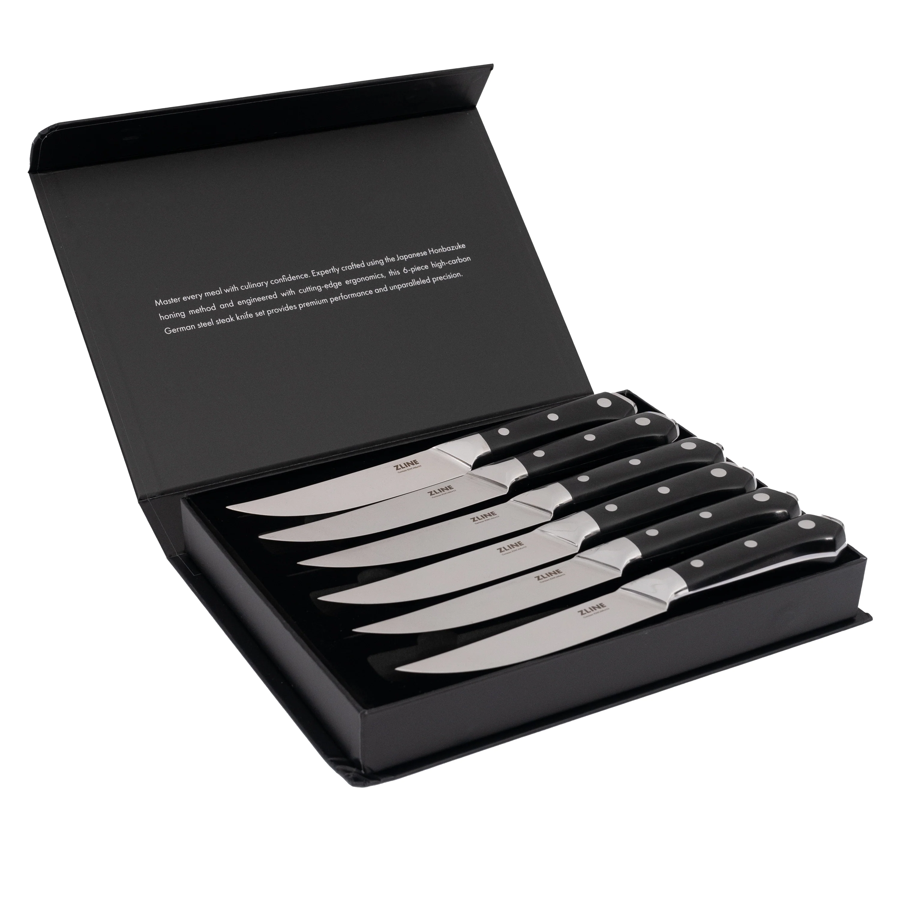 ZLINE 6-Piece Professional German Steel Steak Knife Set (STK-GS-6) - Image 5