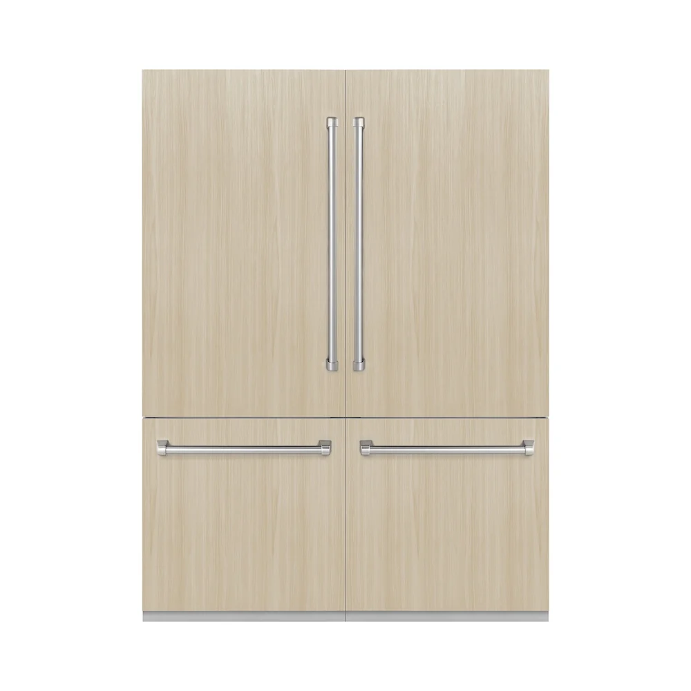 ZLINE 60 in. 32.2 cu. ft. Panel Ready French Door Built-In Bottom Freezer Refrigerator with Water Dispensers and Ice Makers (RBIV-60) - Image 5