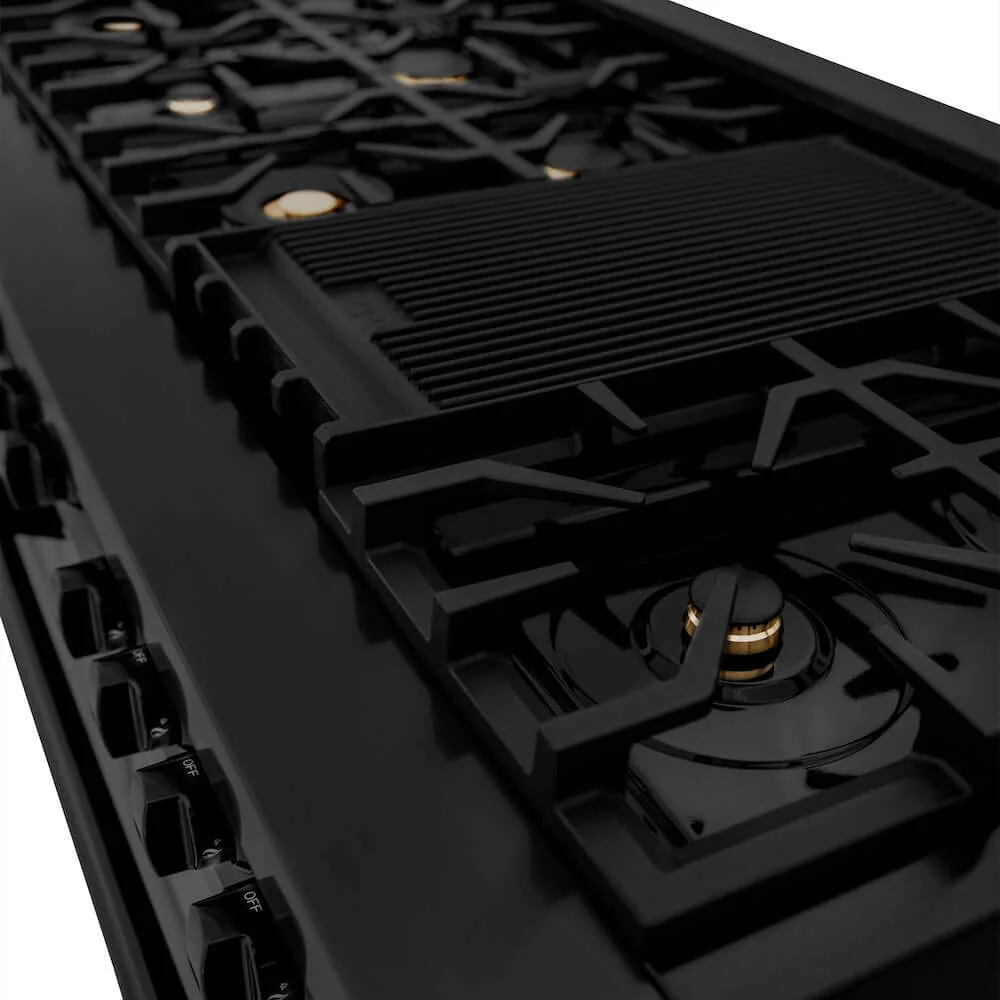 ZLINE 60 in. 7.4 cu. ft. Legacy Dual Fuel Range with 9 Burner Gas Cooktop and 2 Electric Convection Ovens in Black Stainless Steel, Open Box-Great Condition - Image 13