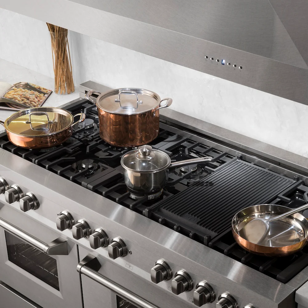 ZLINE 60 in. 7.4 cu. ft. Legacy Dual Fuel Range with 9 Burner Gas Cooktop and 2 Electric Convection Ovens in Satin Stainless Steel, Open Box-Great Condition - Image 27