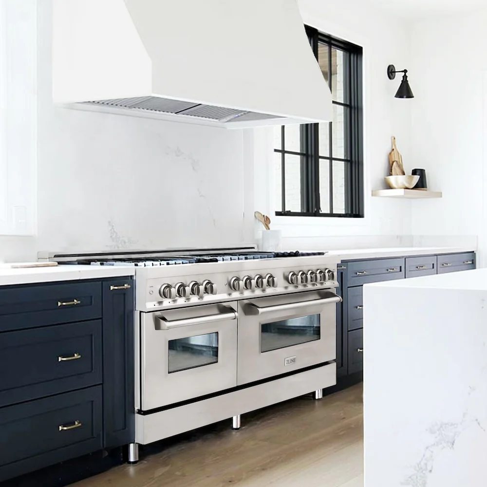 ZLINE 60 in. 7.4 cu. ft. Legacy Dual Fuel Range with Gas Cooktop and 2 Electric Convection Ovens in Stainless Steel with 8 Brass Burners (RA-BR-60) - Image 21