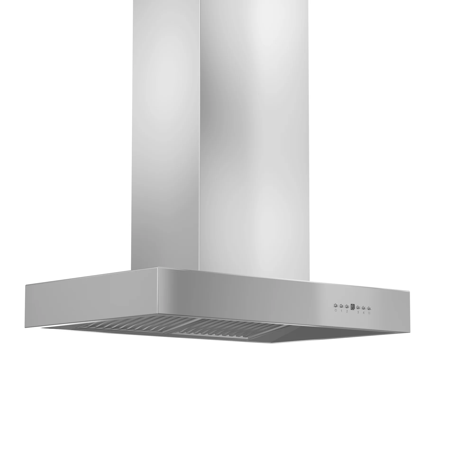ZLINE 60" Ducted Professional Island Mount Range Hood in Stainless Steel (KECOMi-60) - Image 4