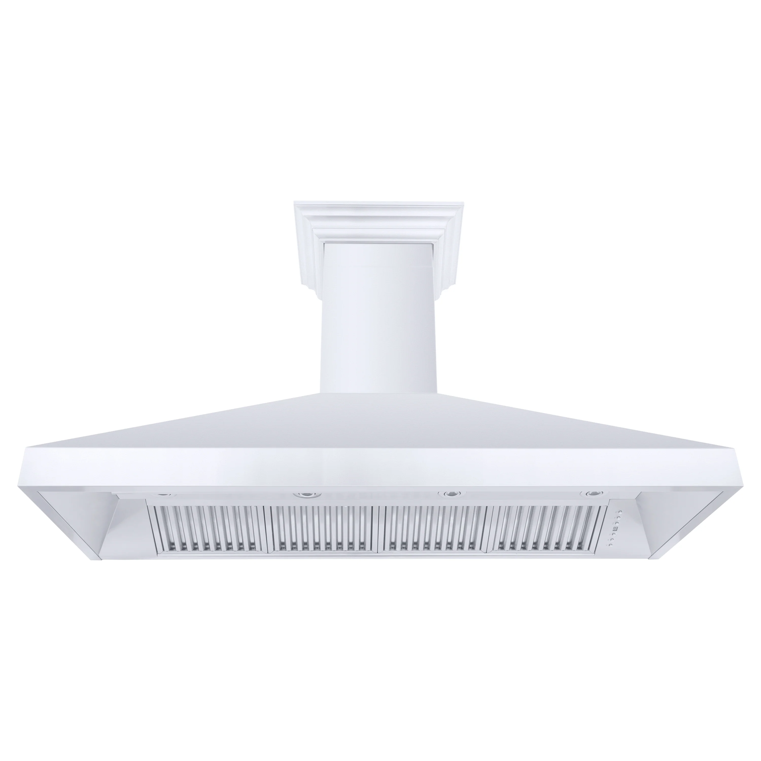 ZLINE 60" Professional Convertible Vent Wall Mount Range Hood in Stainless Steel with Crown Molding (597CRN-60) - Image 5