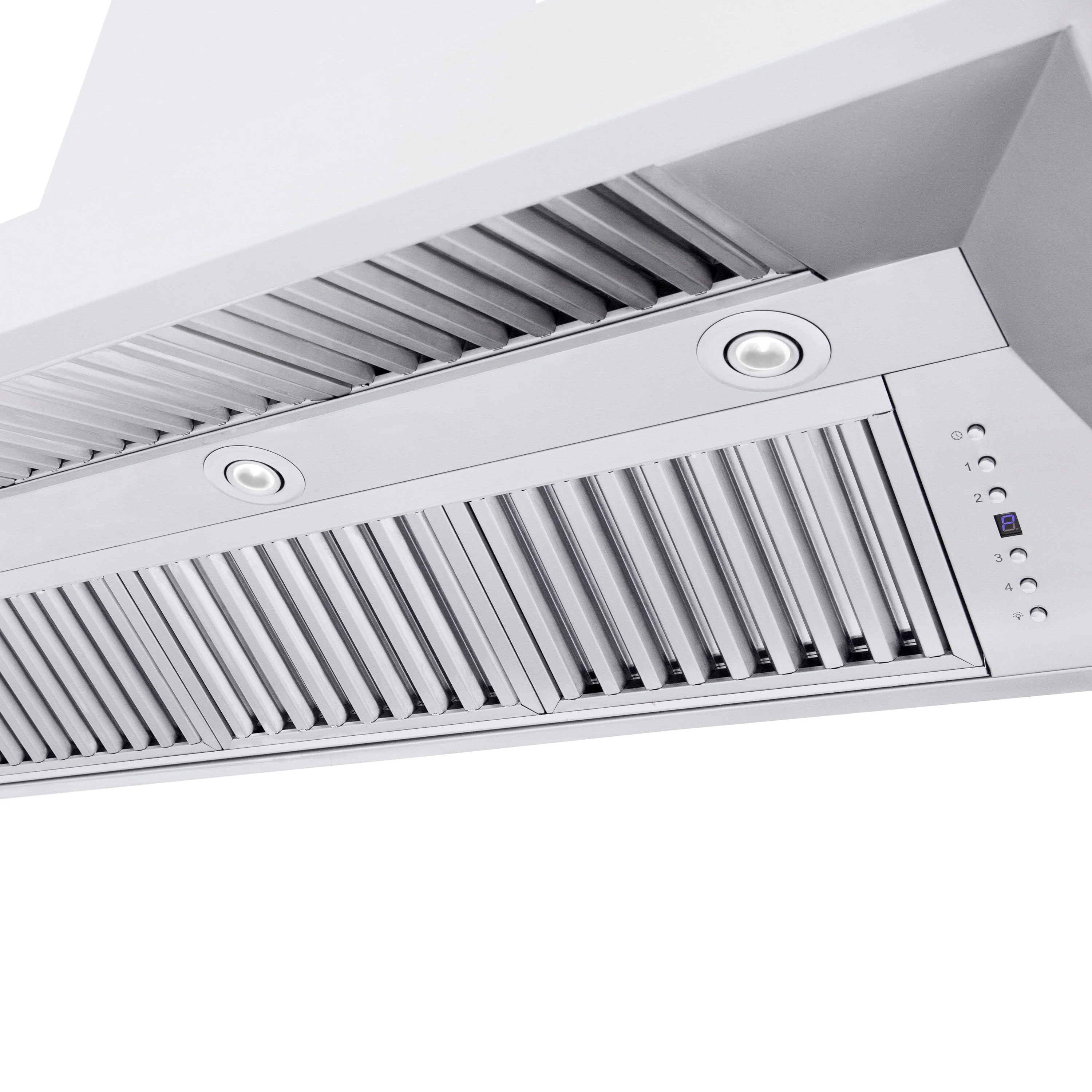 ZLINE 60" Professional Convertible Vent Wall Mount Range Hood in Stainless Steel with Crown Molding (597CRN-60) - Image 7