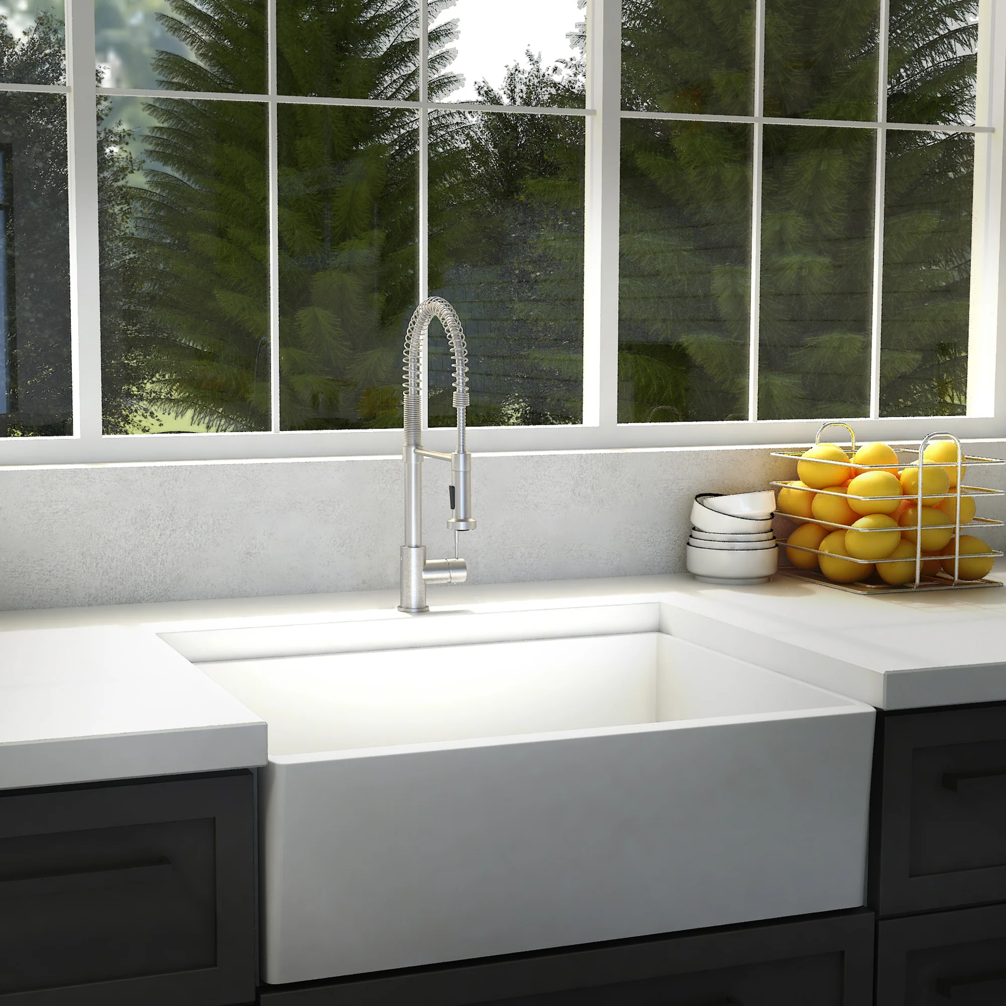 ZLINE Apollo Kitchen Faucet in Brushed Nickel (APL-KF-BN) - Image 2